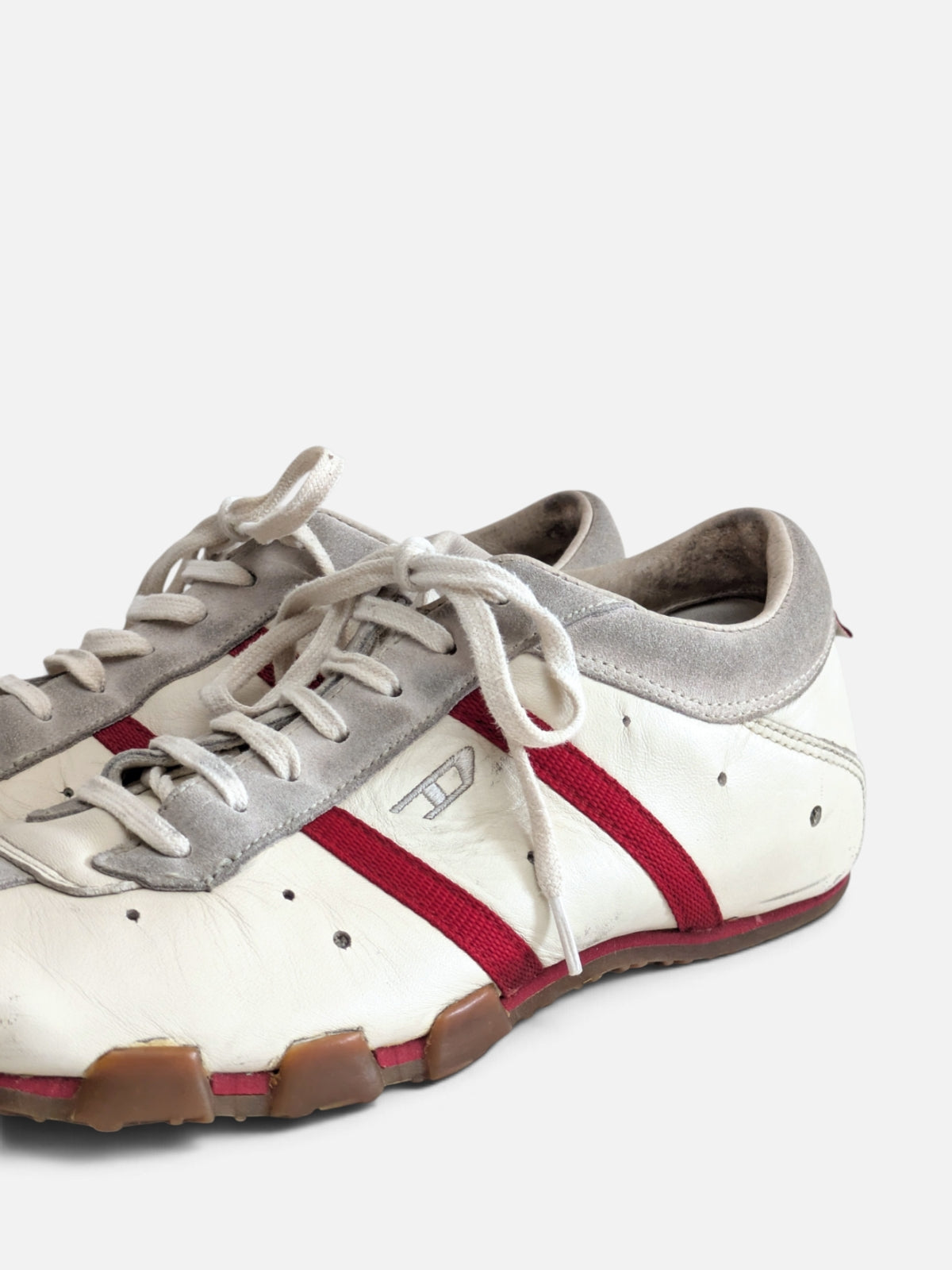 Diesel off-white leather sneakers (2000s)
