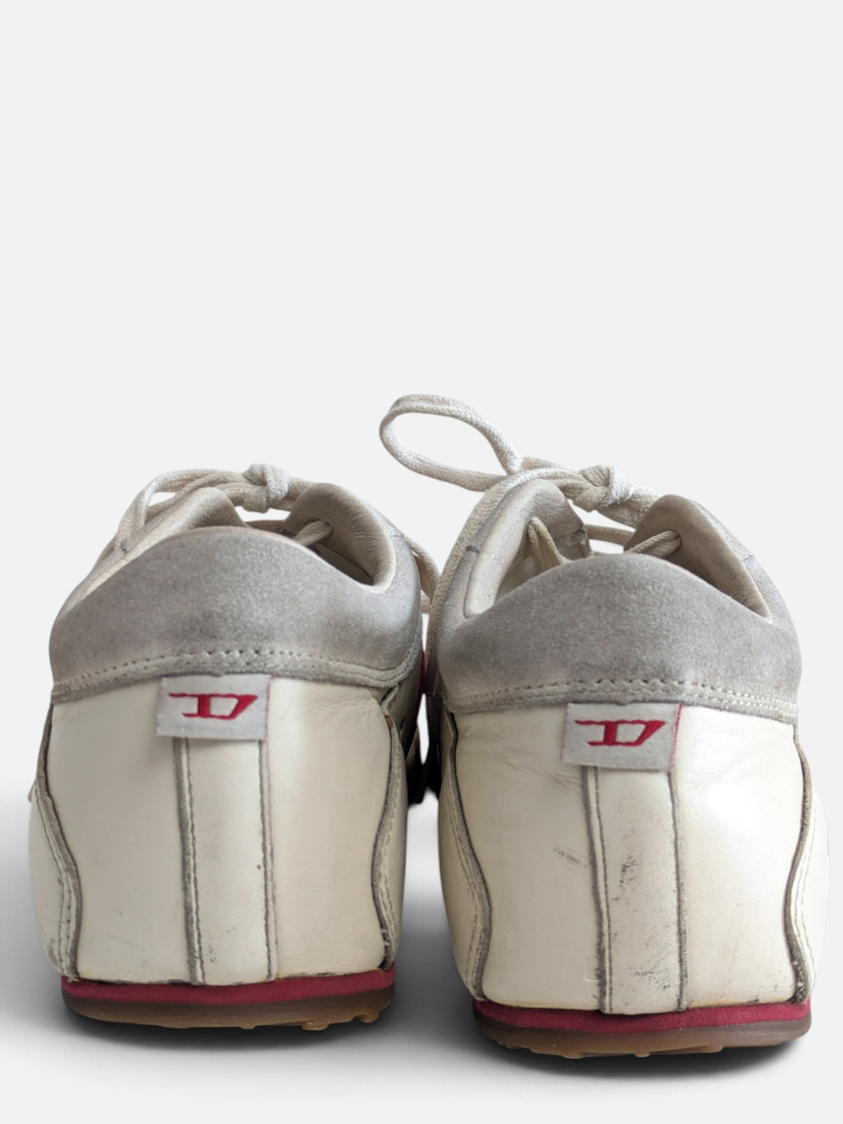 Diesel off-white leather sneakers (2000s)