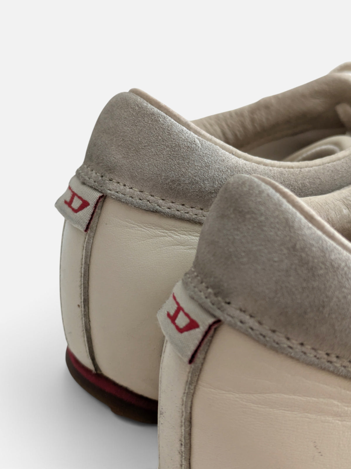 Diesel off-white leather sneakers (2000s)