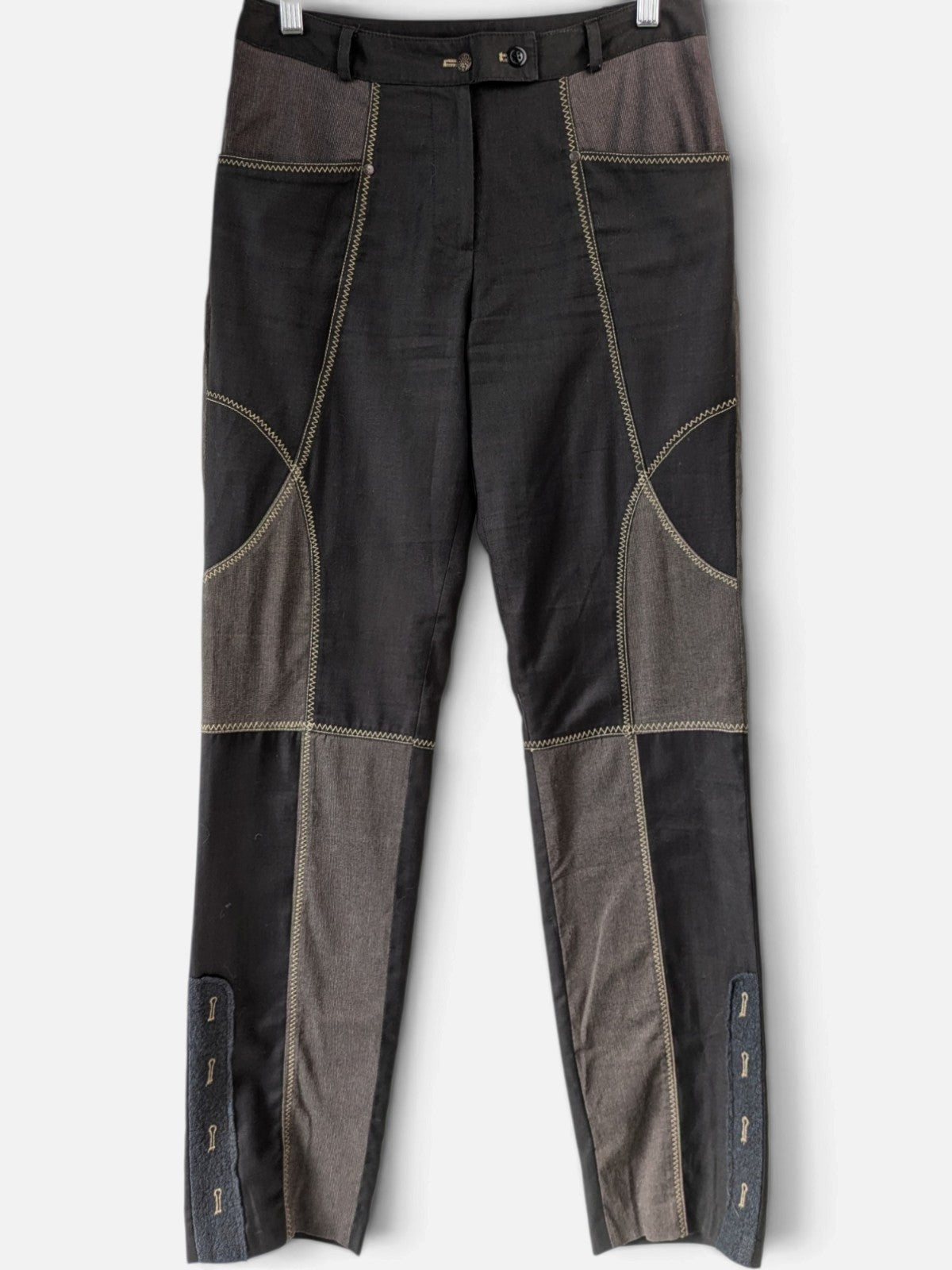 Patchwork panelled trousers (2000s)