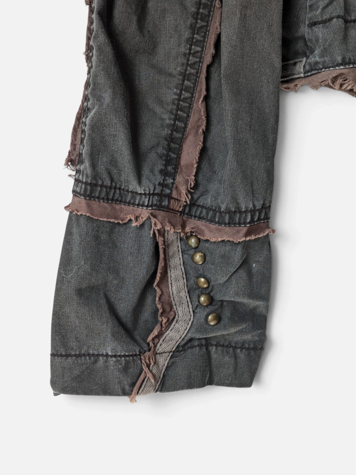 Steampunk raw-edge military jacket (2000s)