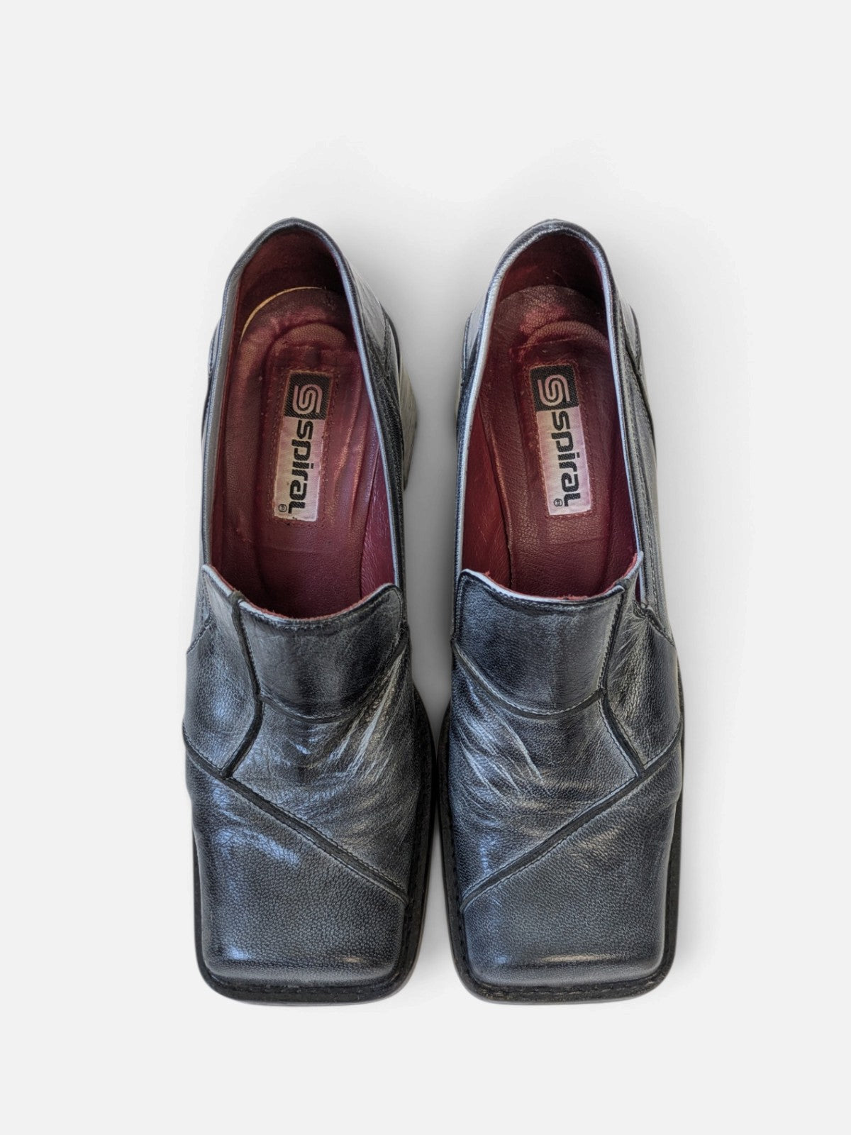 Spiral square toe loafers (2000s)