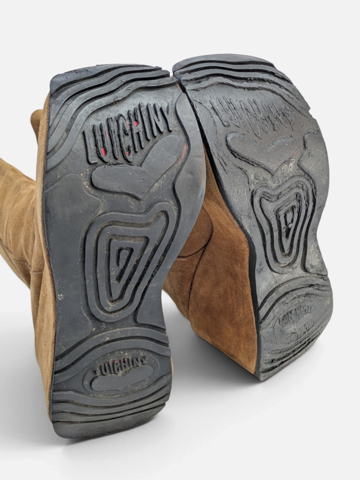 Luichiny suede platform wedge boots (90s)