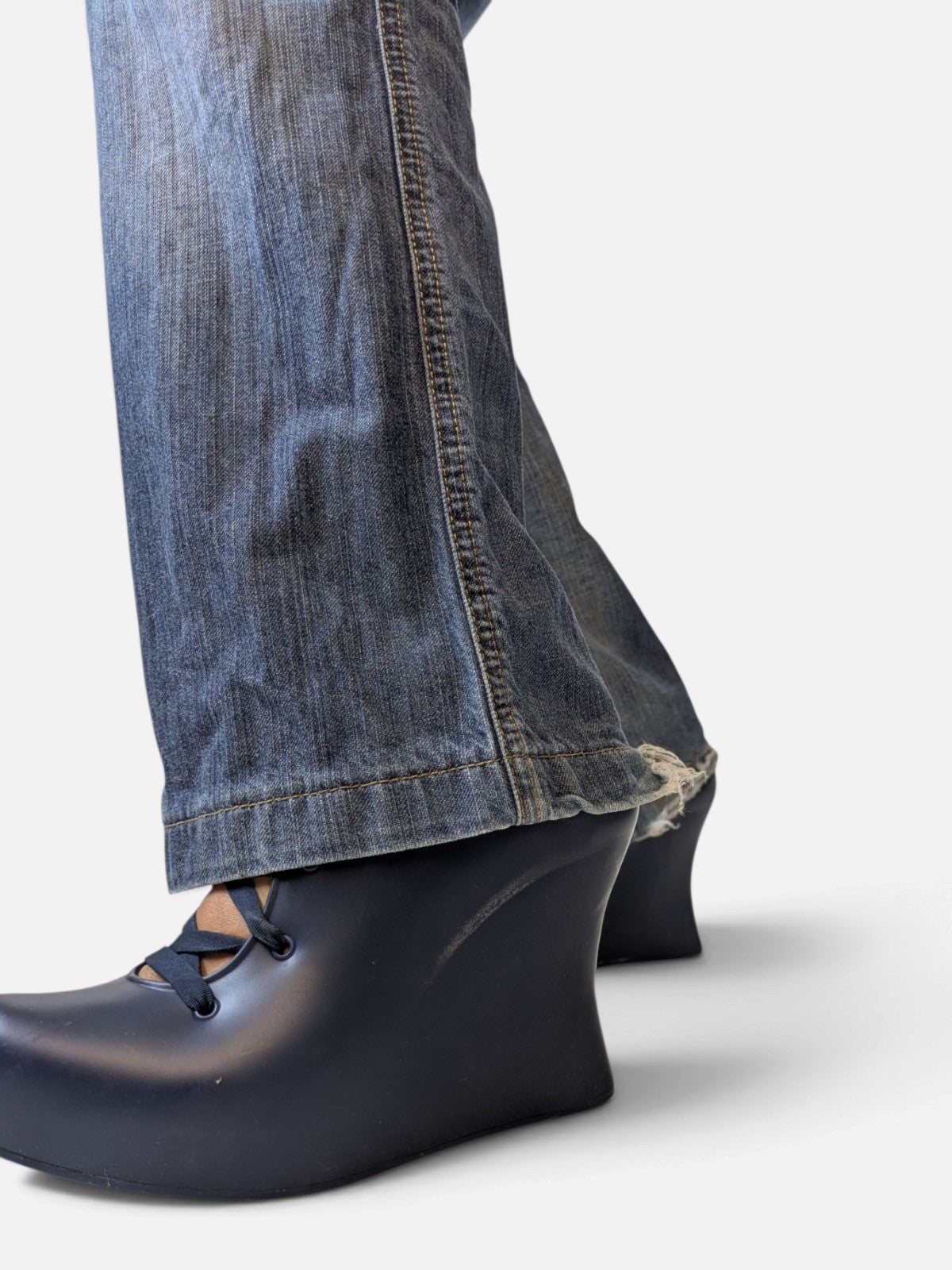 Melissa sculptural lace-up wedges (2000s)