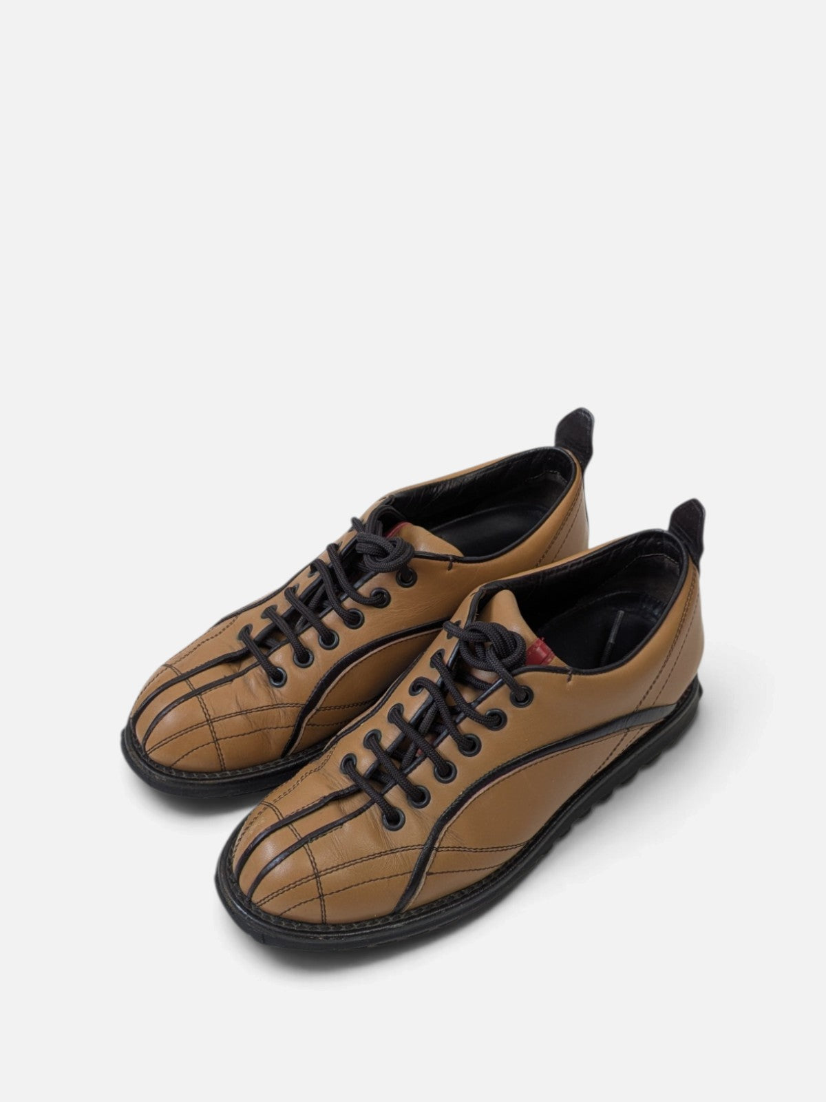 Prada bowling style lace-up shoes (2000s)