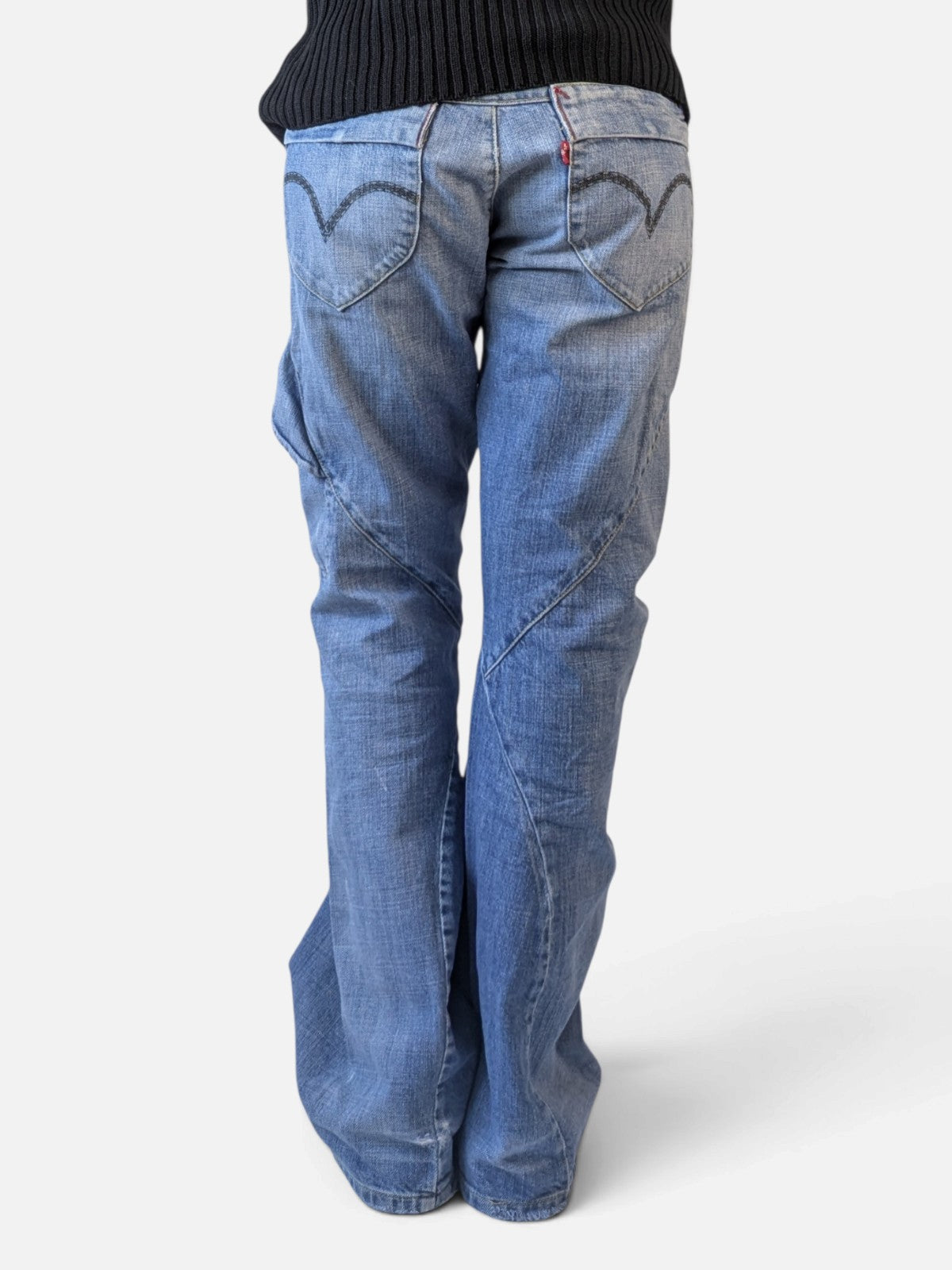 Levi's Engineered twisted-seam flare jeans (2000s)