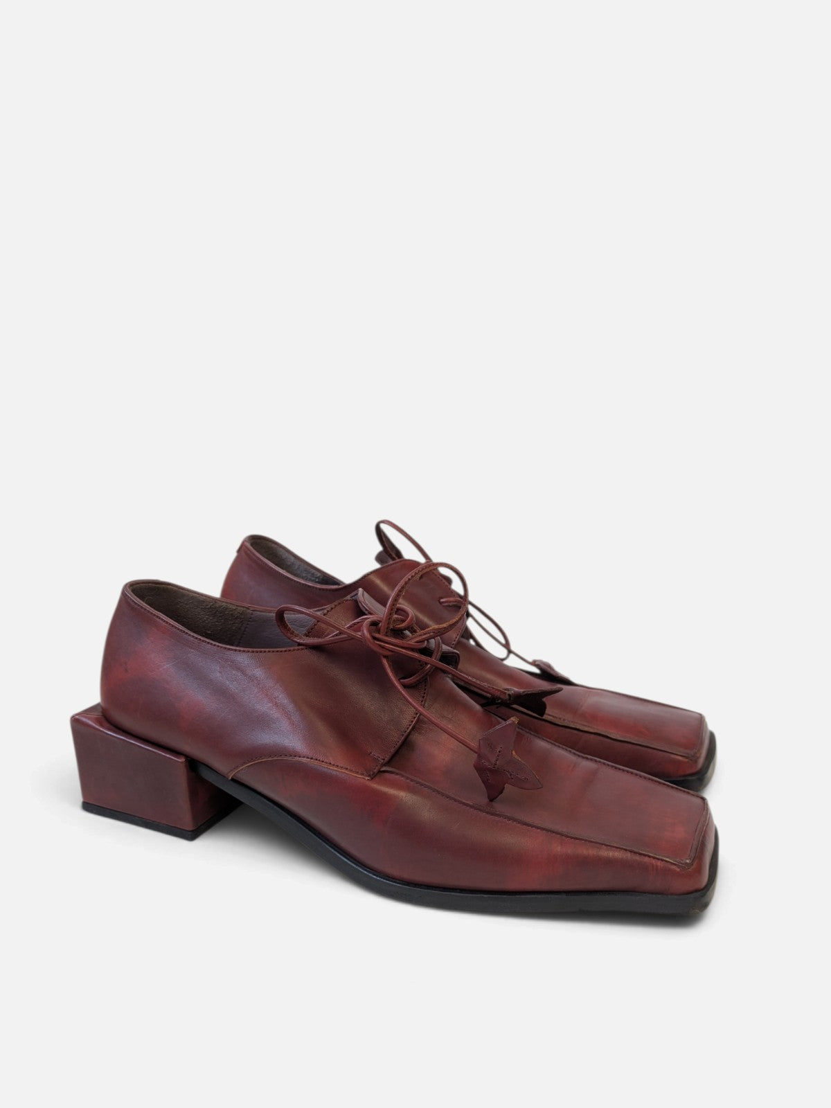 Muxart square toe lace-up shoes (2000s)