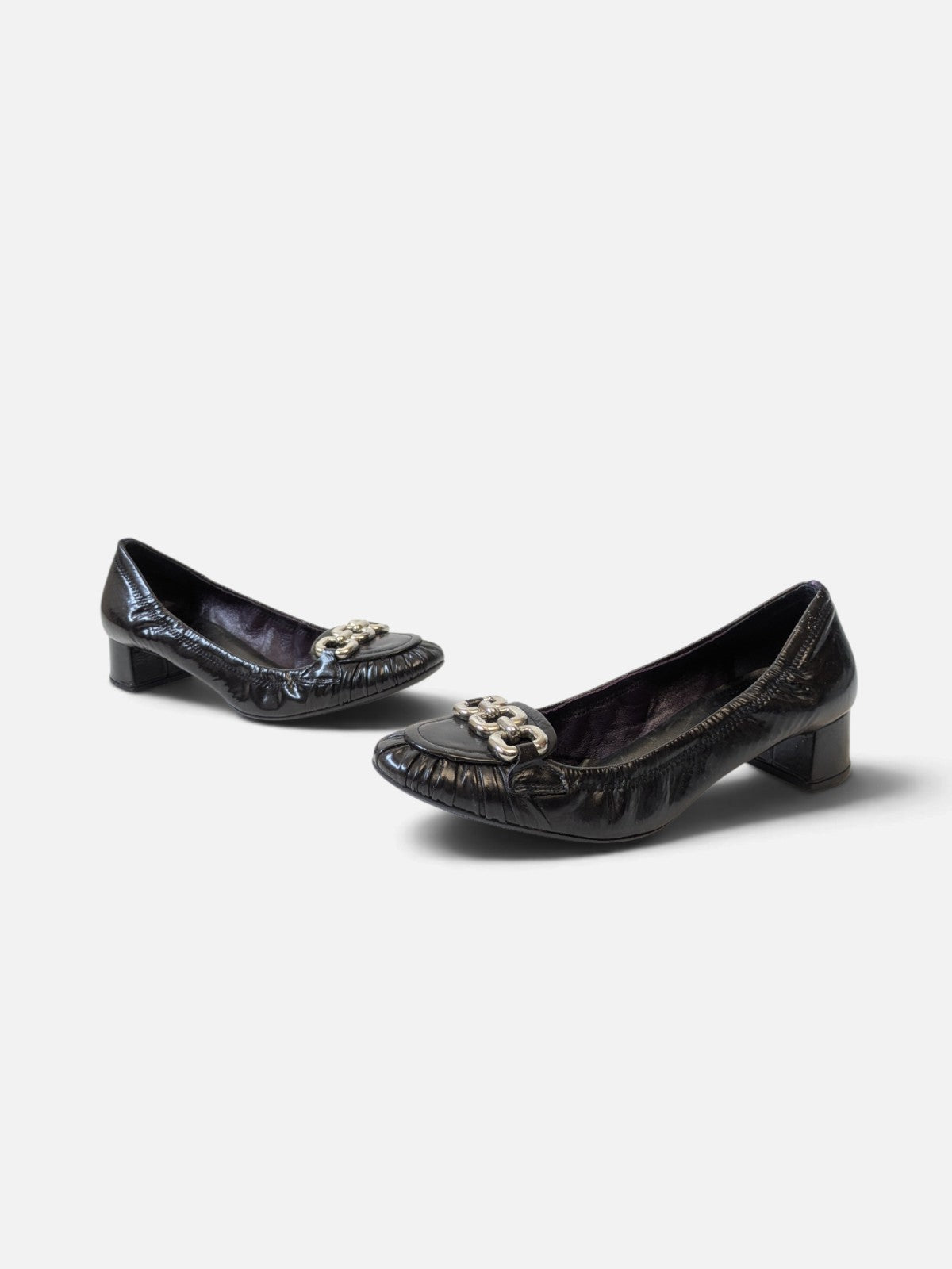 Prada chain-link loafer pumps (2000s)