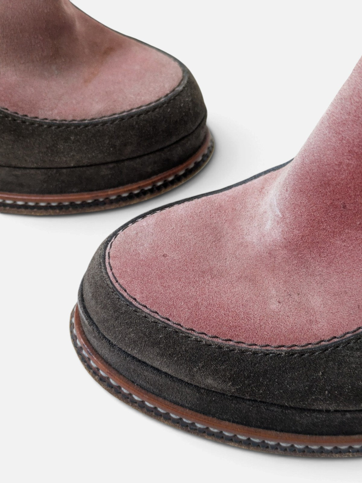 Fendi suede sculptural wedge boots (FW 2015)