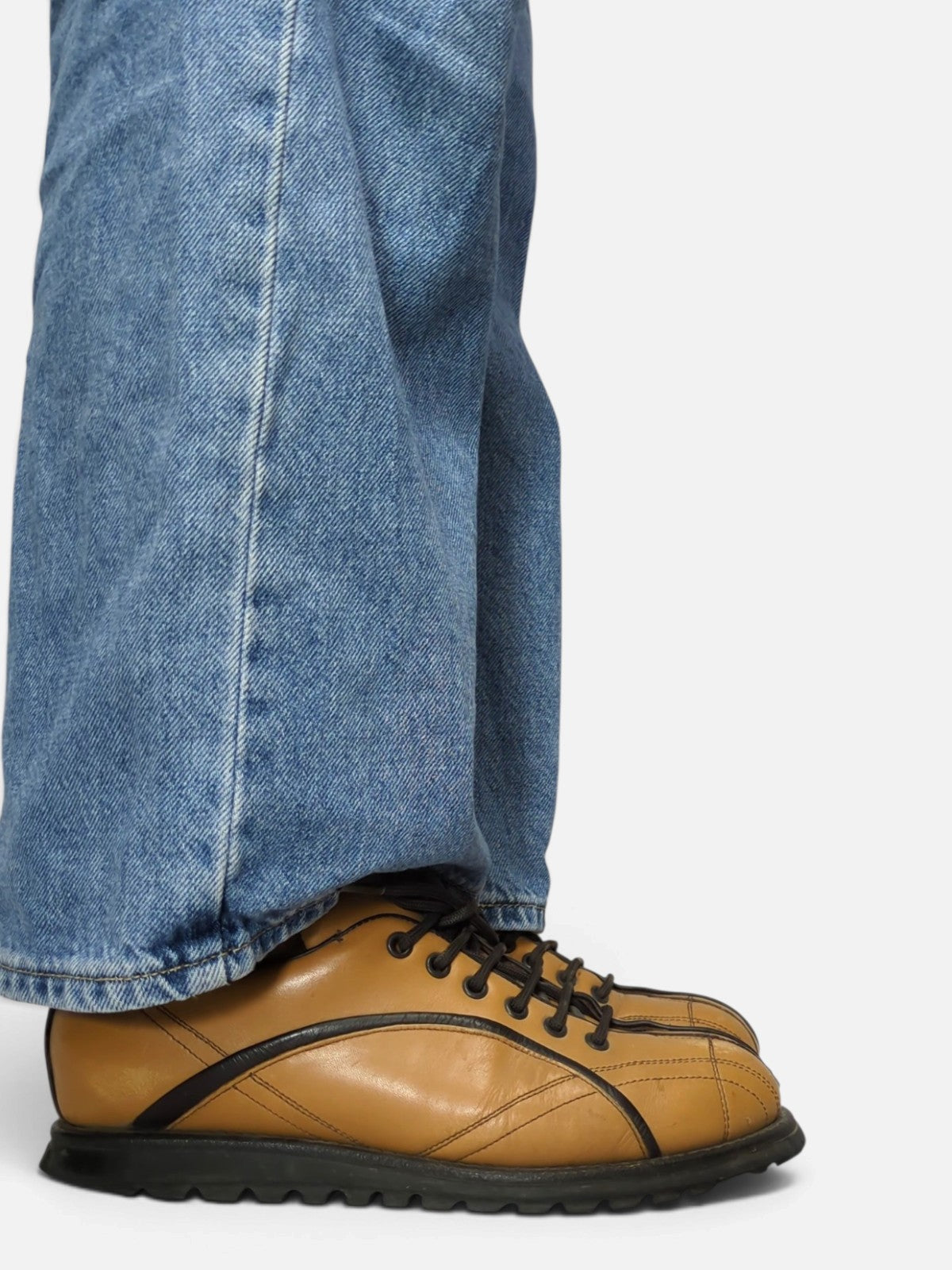Prada bowling style lace-up shoes (2000s)