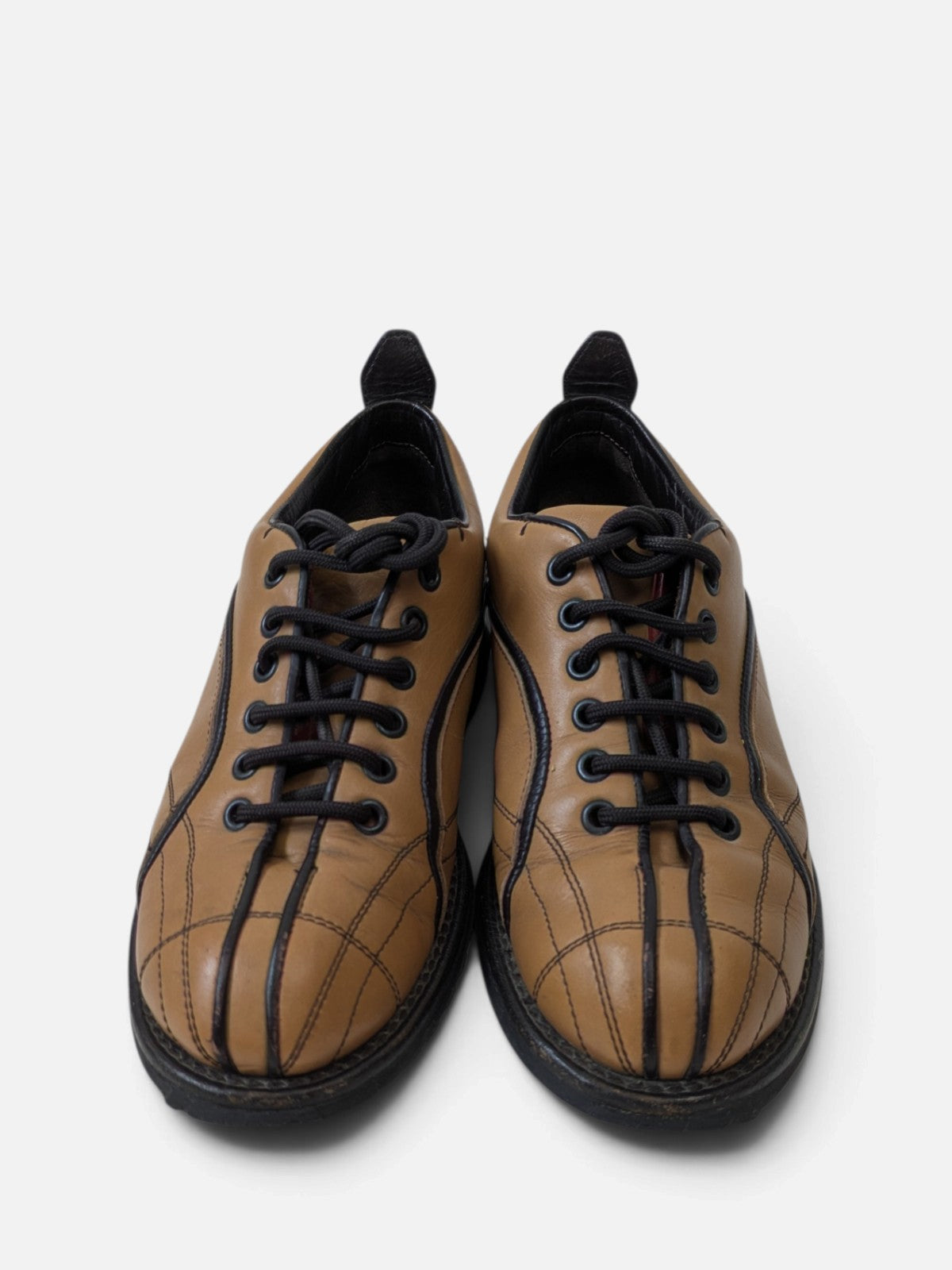 Prada bowling style lace-up shoes (2000s)