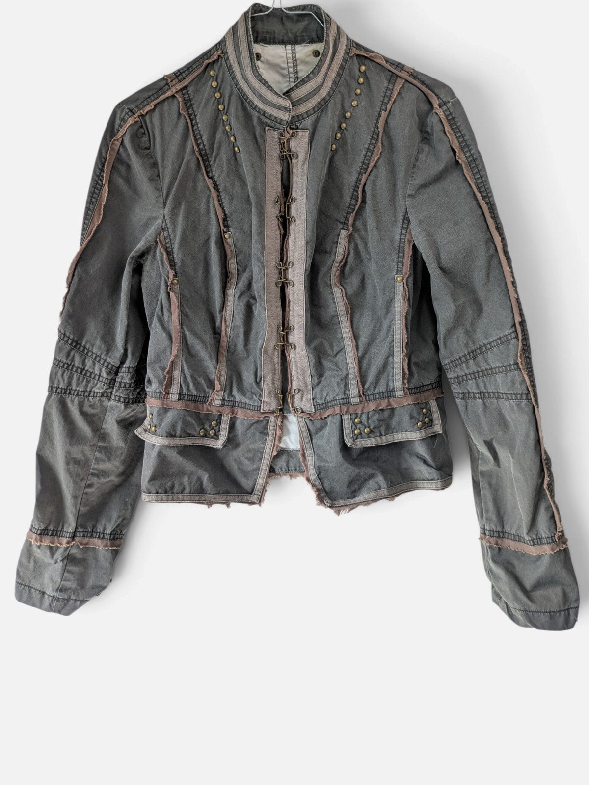 Steampunk raw-edge military jacket (2000s)