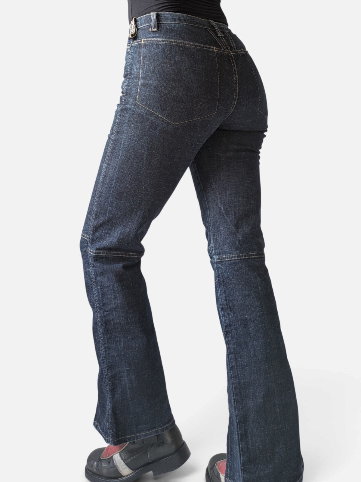 Marithé+François Girbaud zip-detail bootcut jeans (2000s)