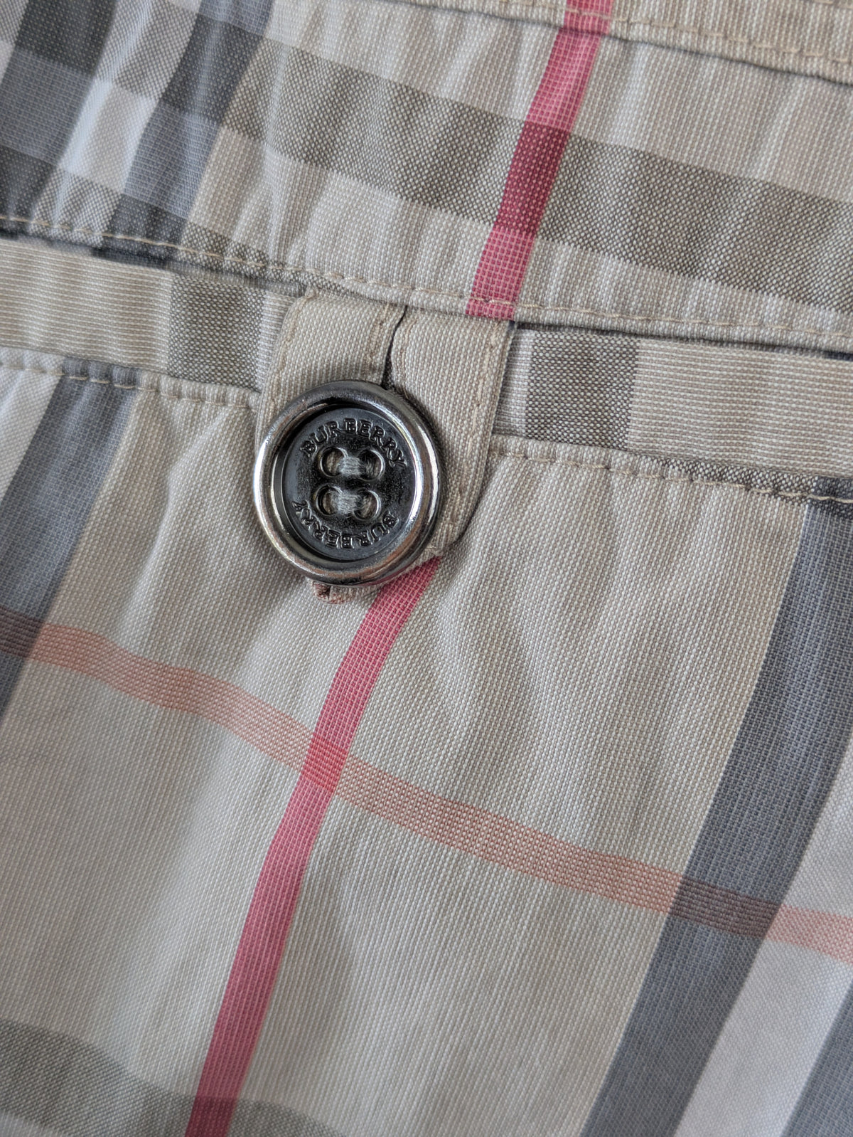 Burberry beige nova check pants (2000s)