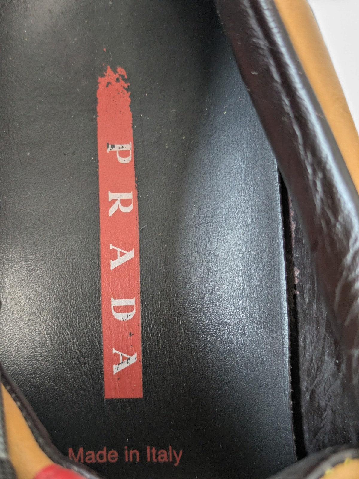 Prada bowling style lace-up shoes (2000s)