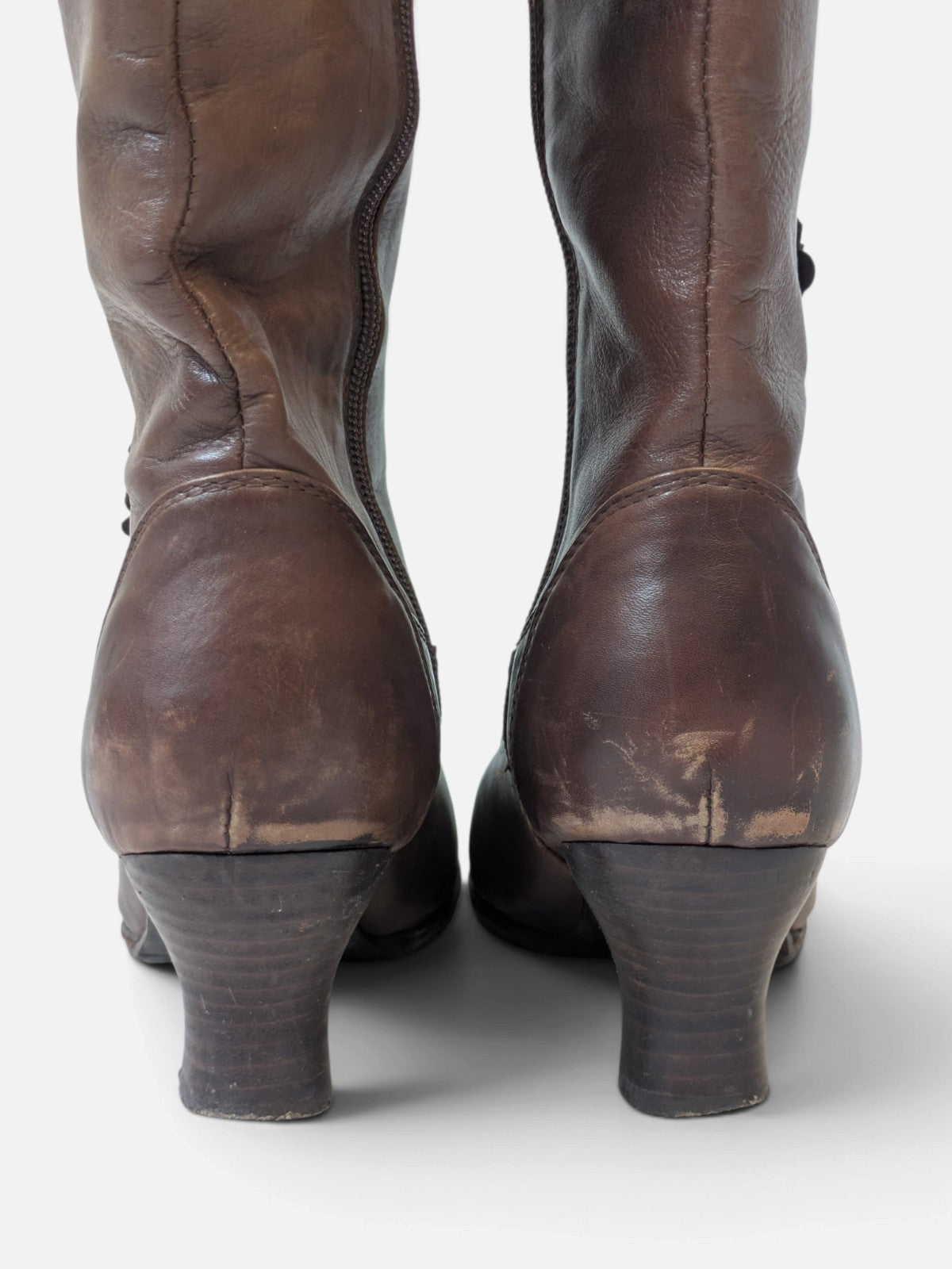 Victorian floral button high boots (2000s)