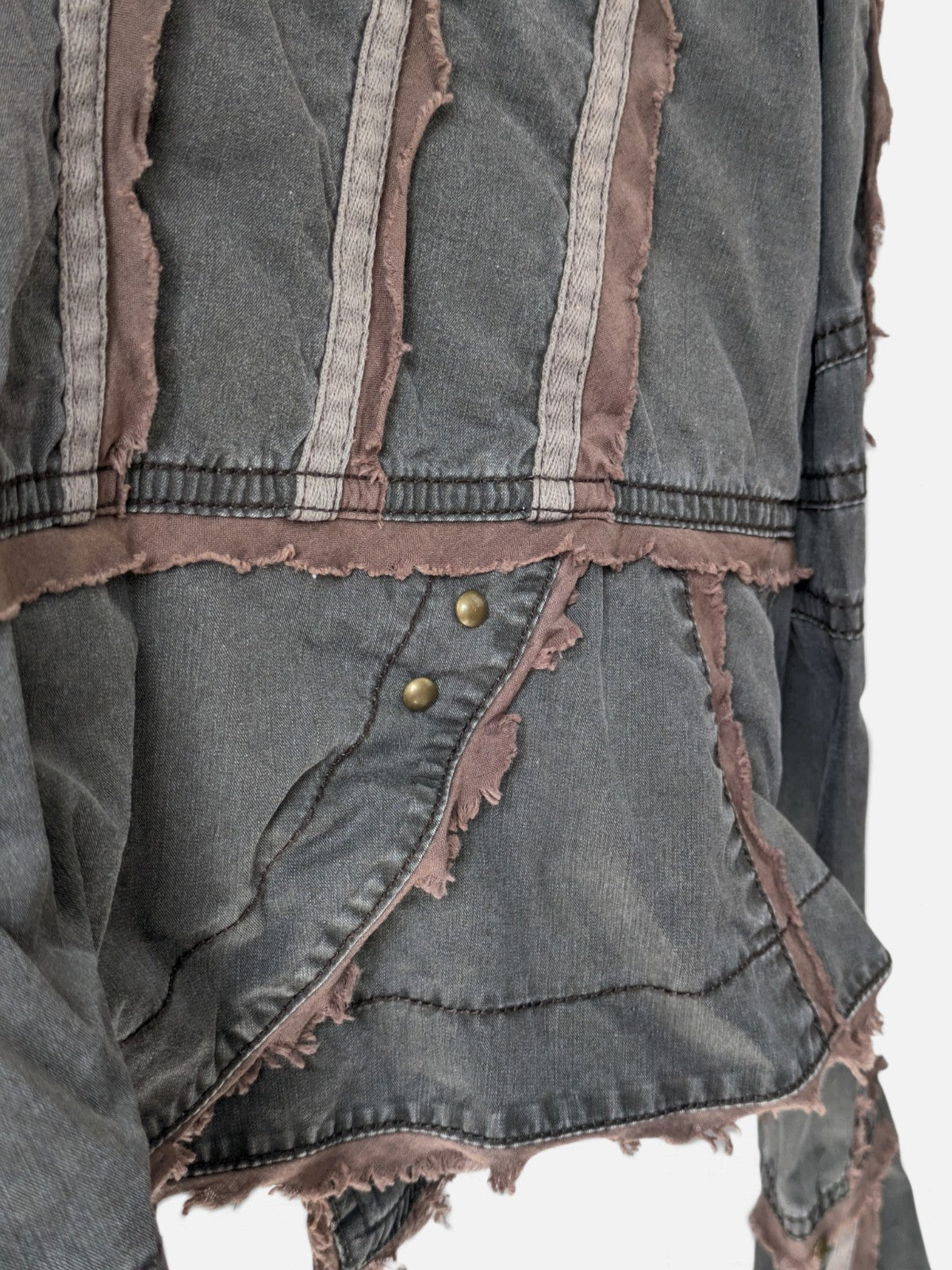 Steampunk raw-edge military jacket (2000s)