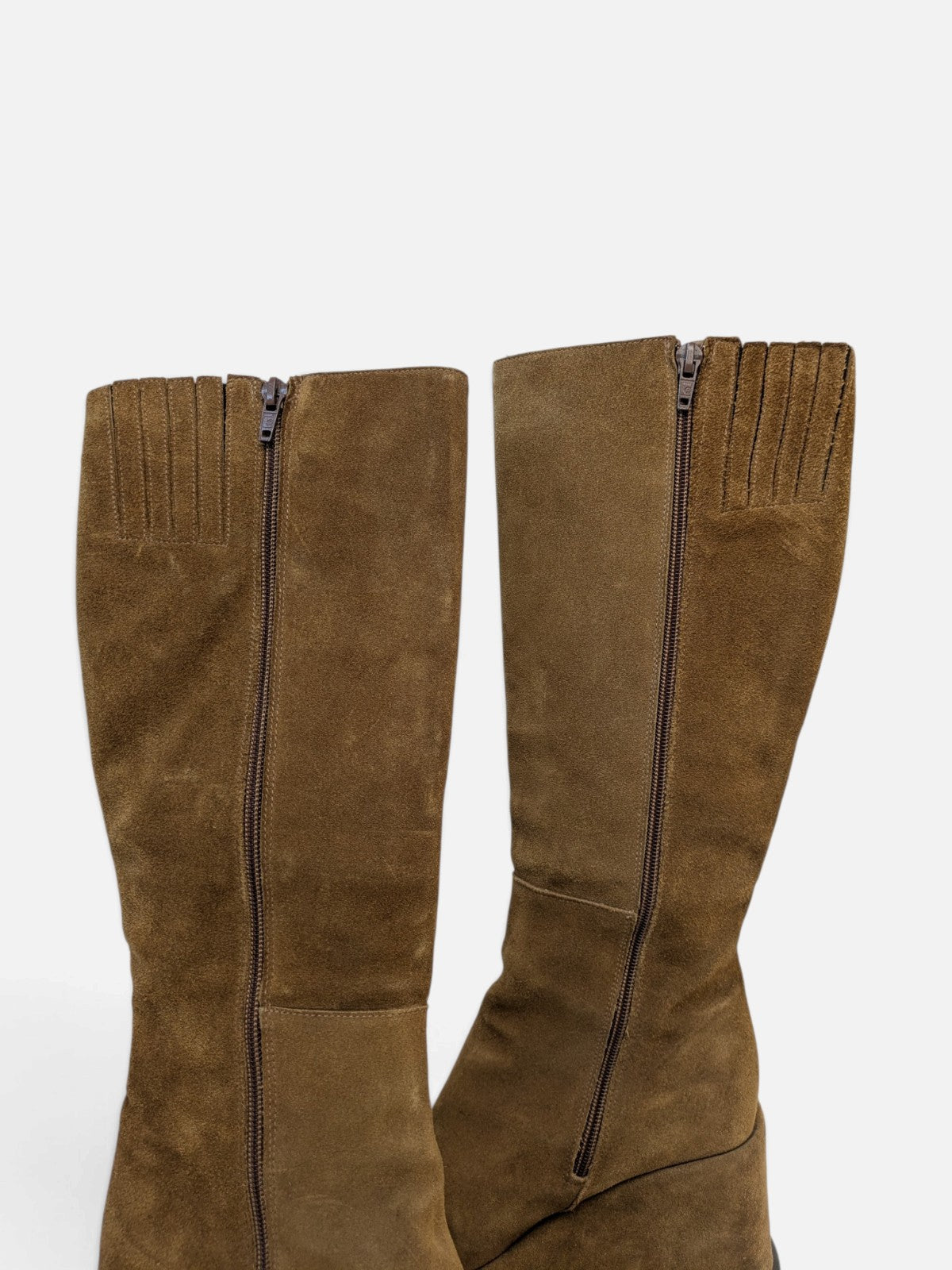 Luichiny suede platform wedge boots (90s)