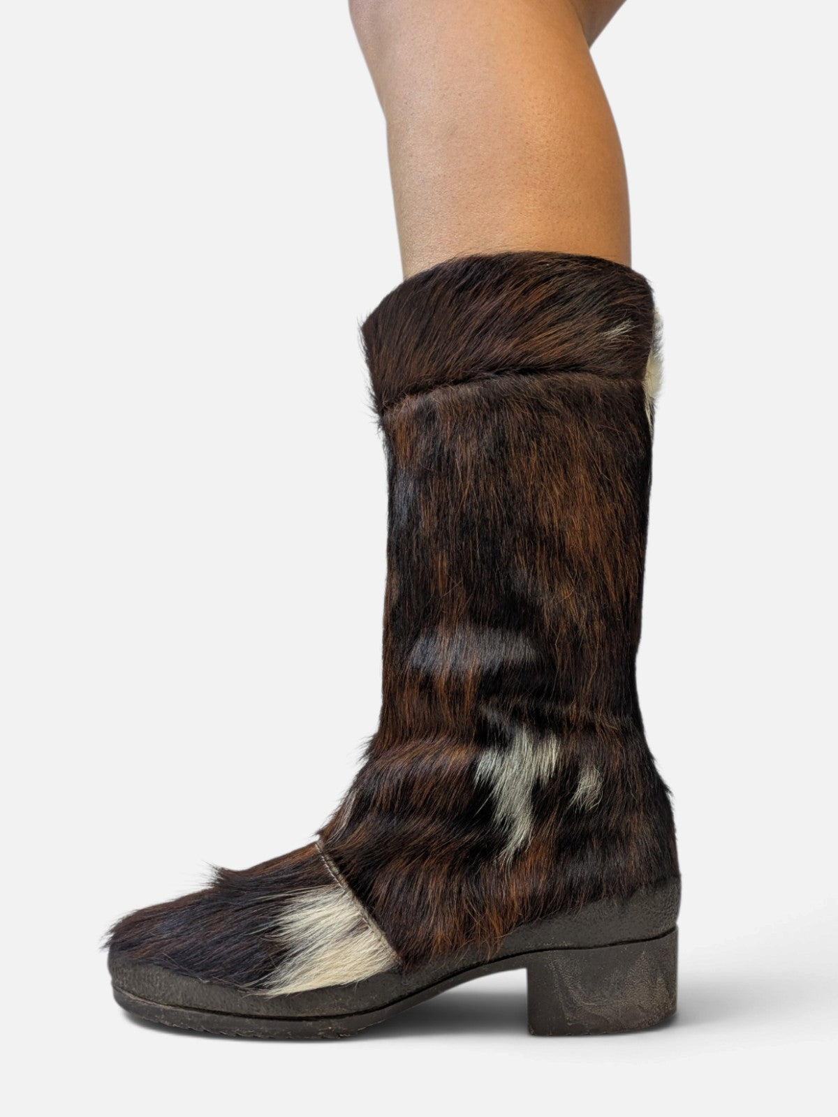 Fur après-ski snow boots (90s)