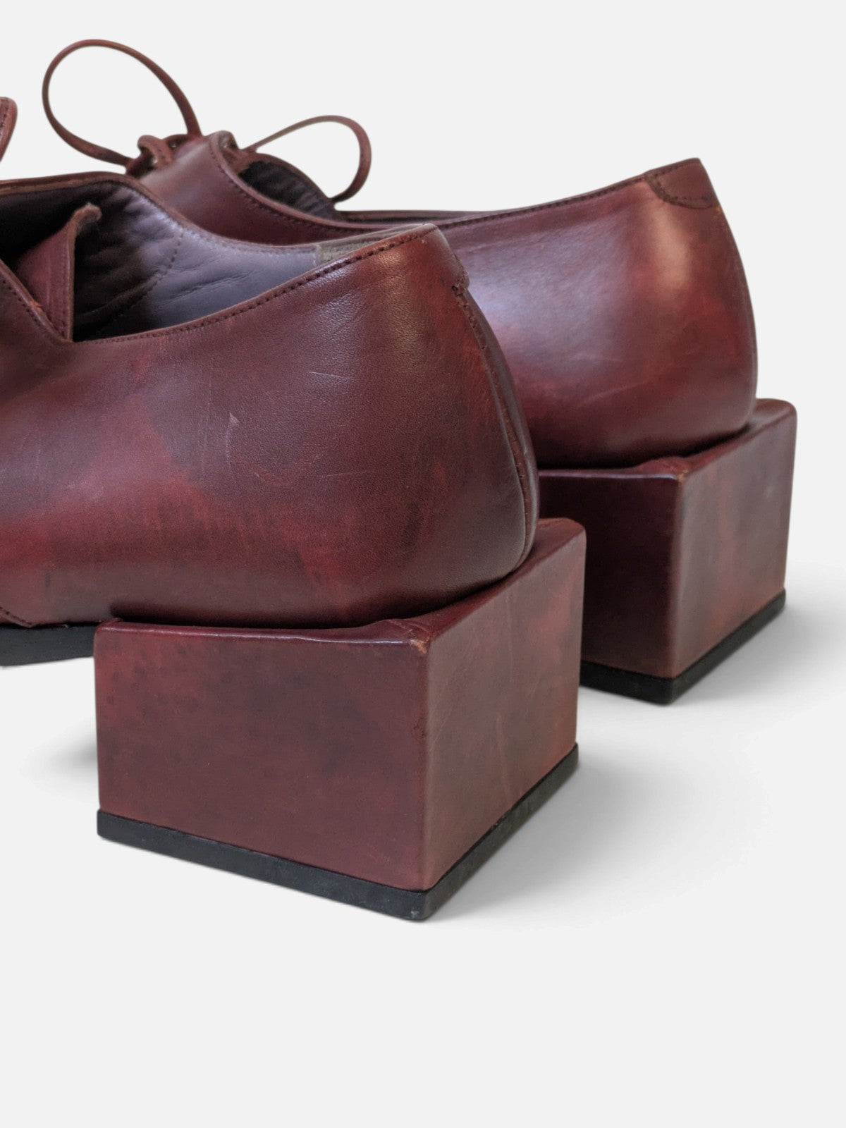 Muxart square toe lace-up shoes (2000s)