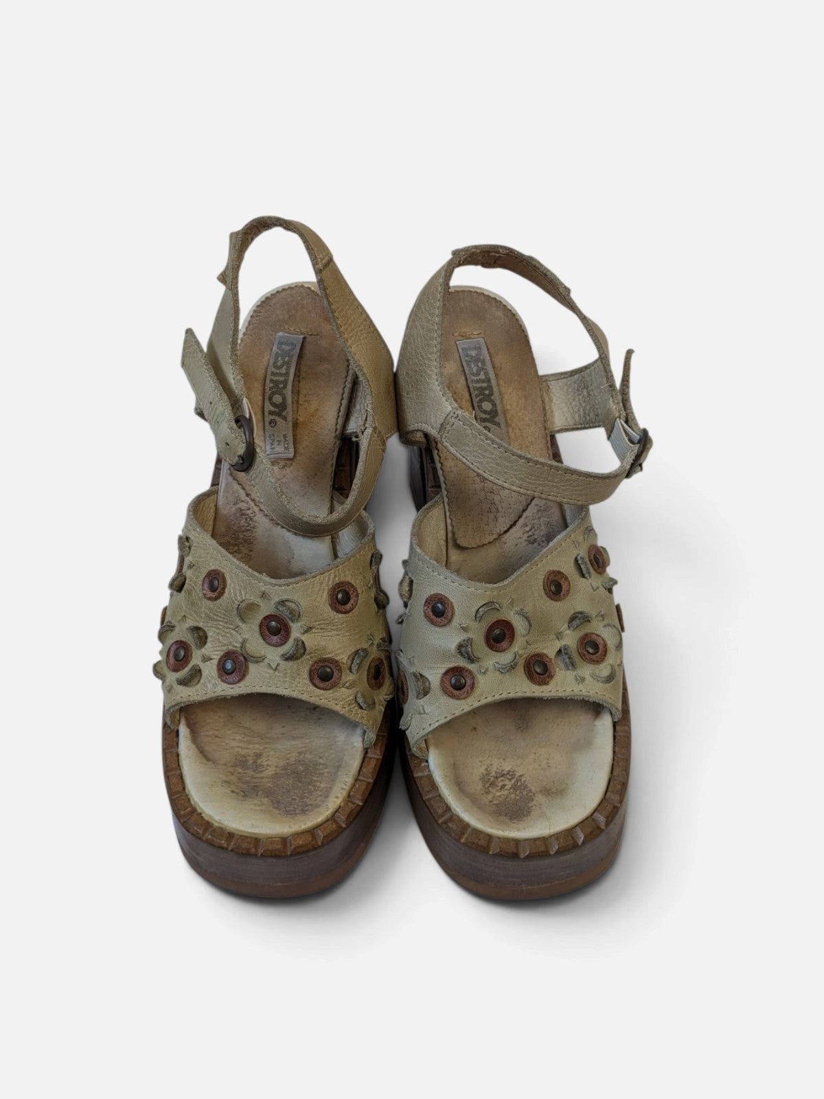 Destroy floral  chunky platform sandals (90s)