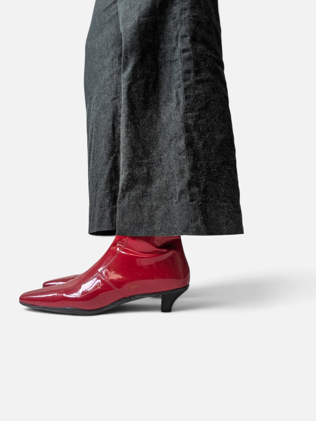 Prada kitten heel boots (2000s)