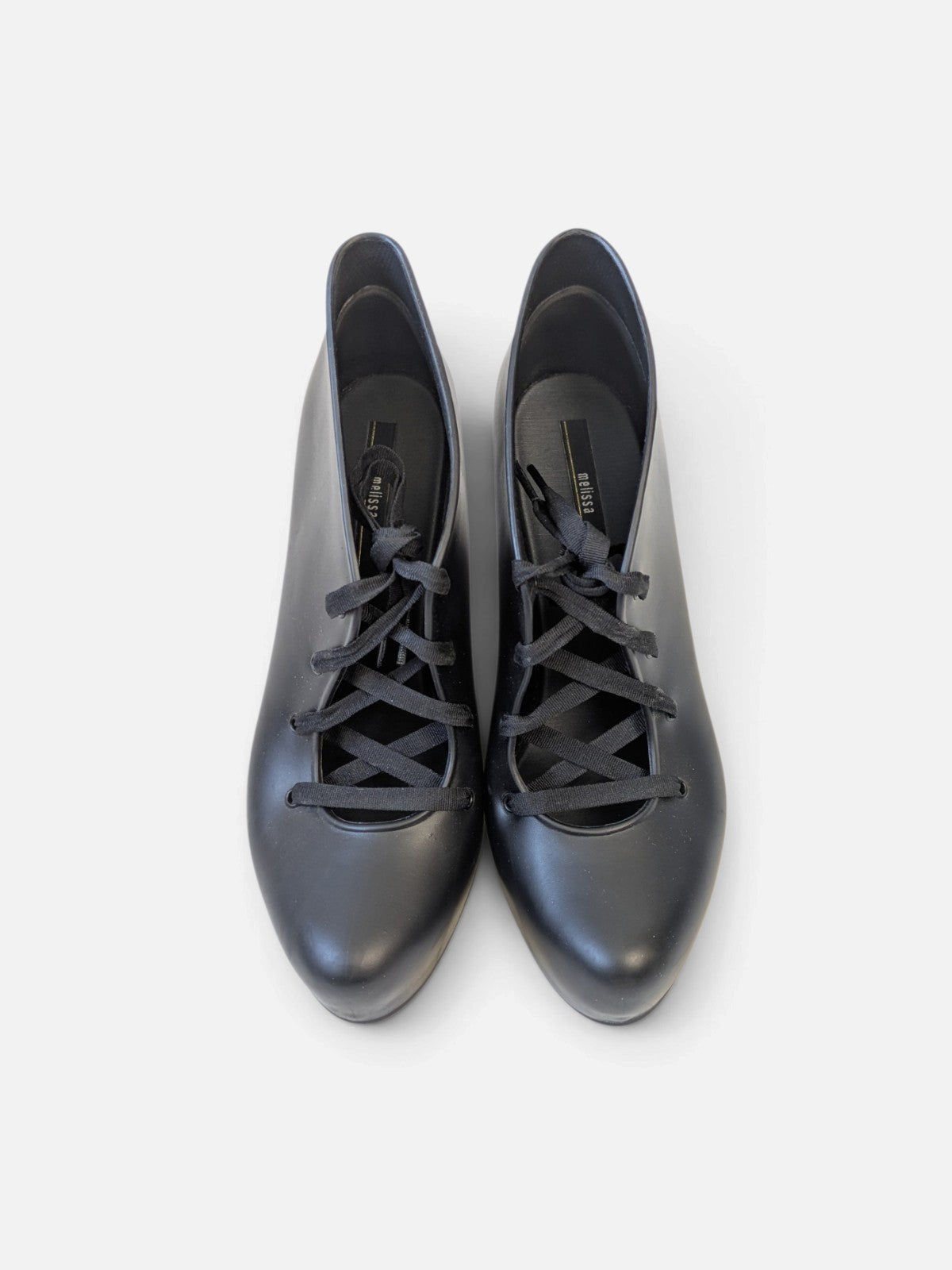 Melissa sculptural lace-up wedges (2000s)