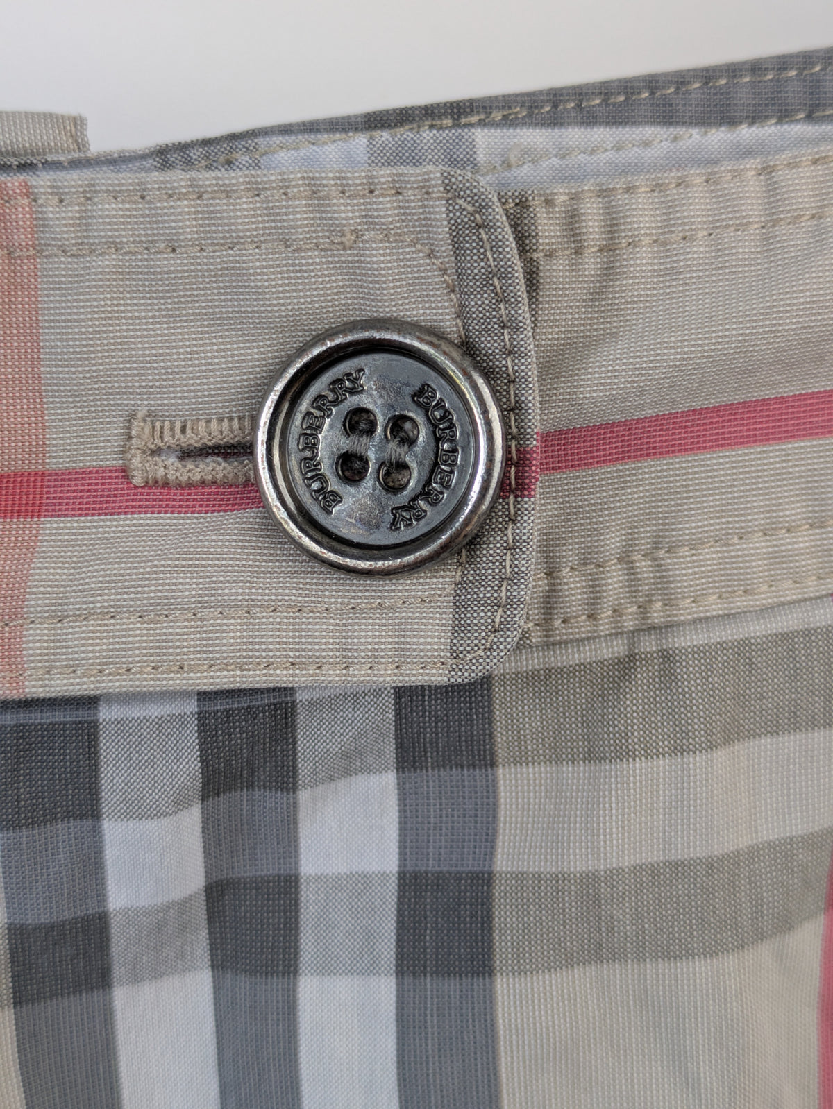 Burberry beige nova check pants (2000s)