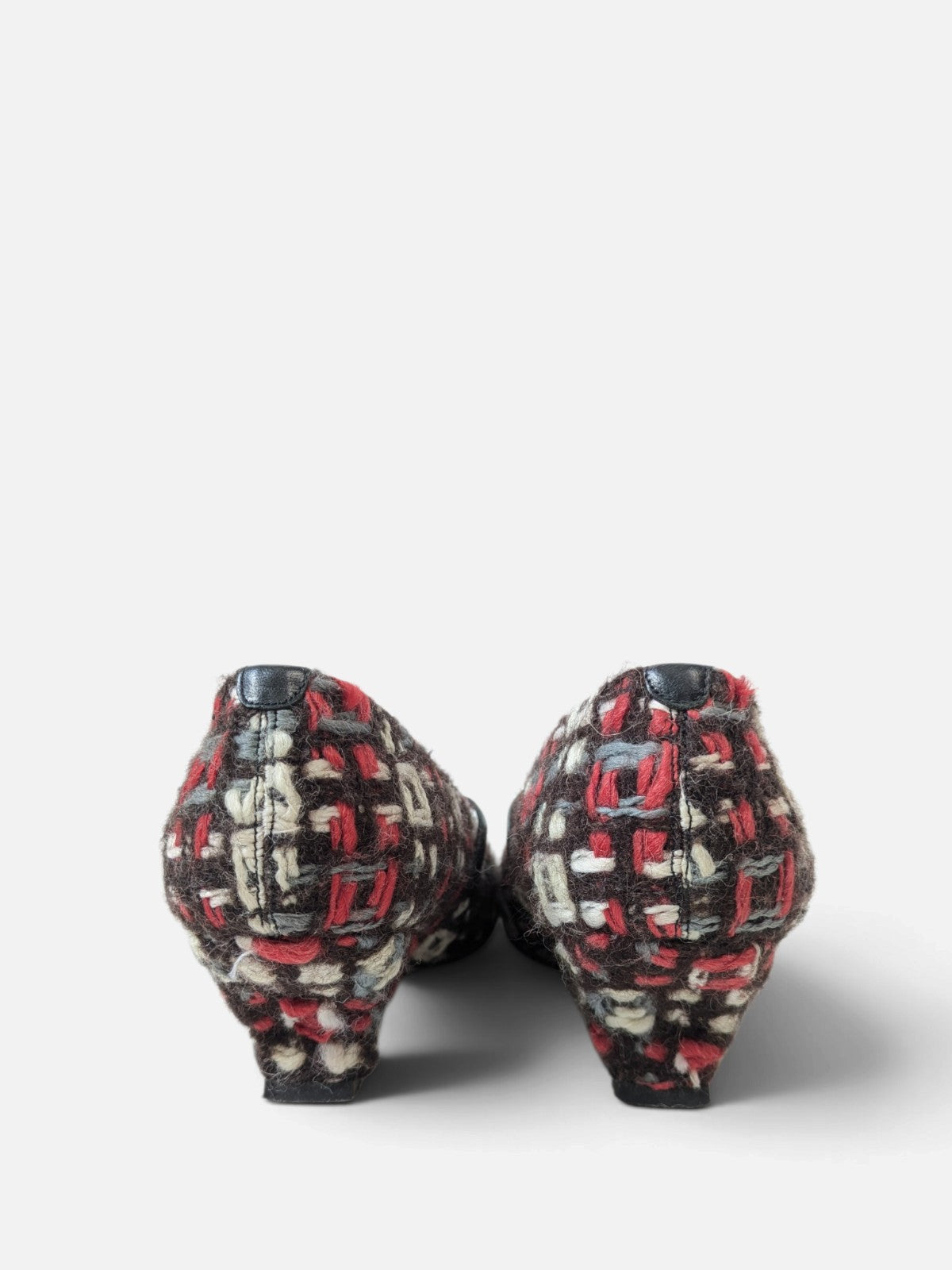 Muxart patterned heeled mary jane (90s)