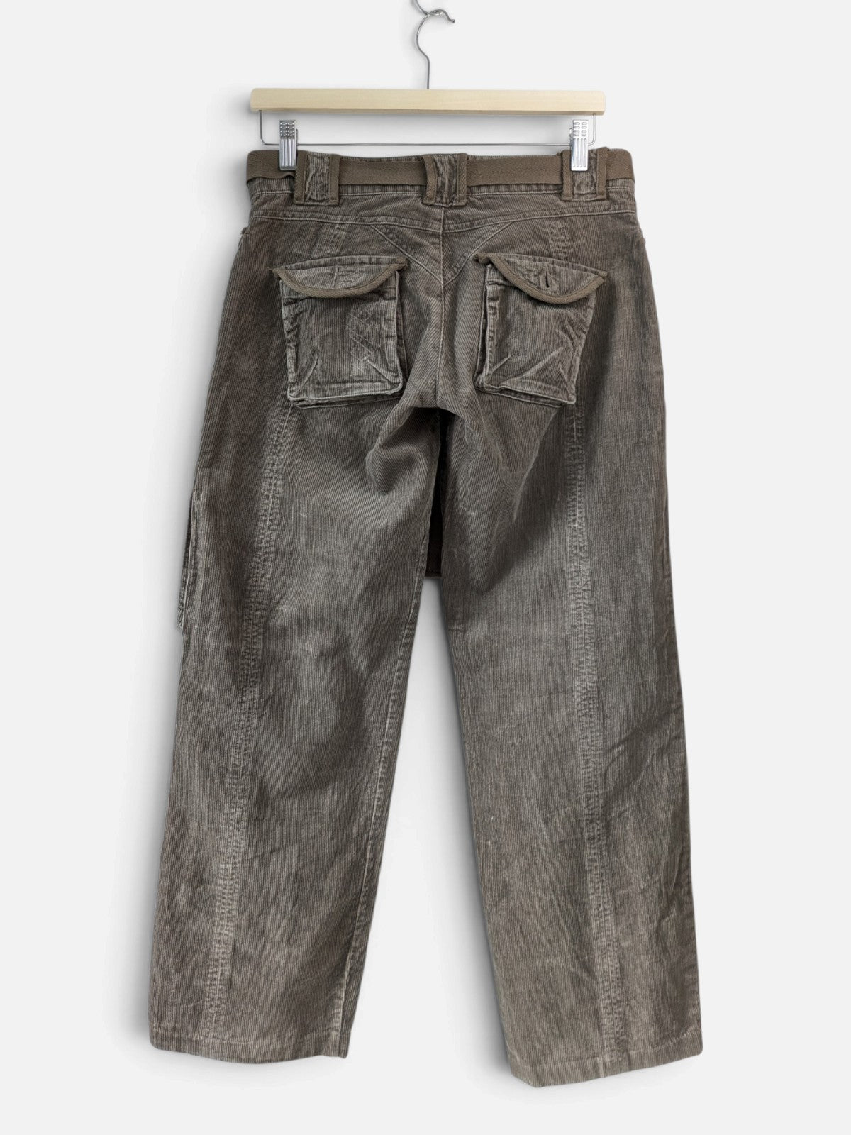 Low waist corduroy cargo trousers (2000s)