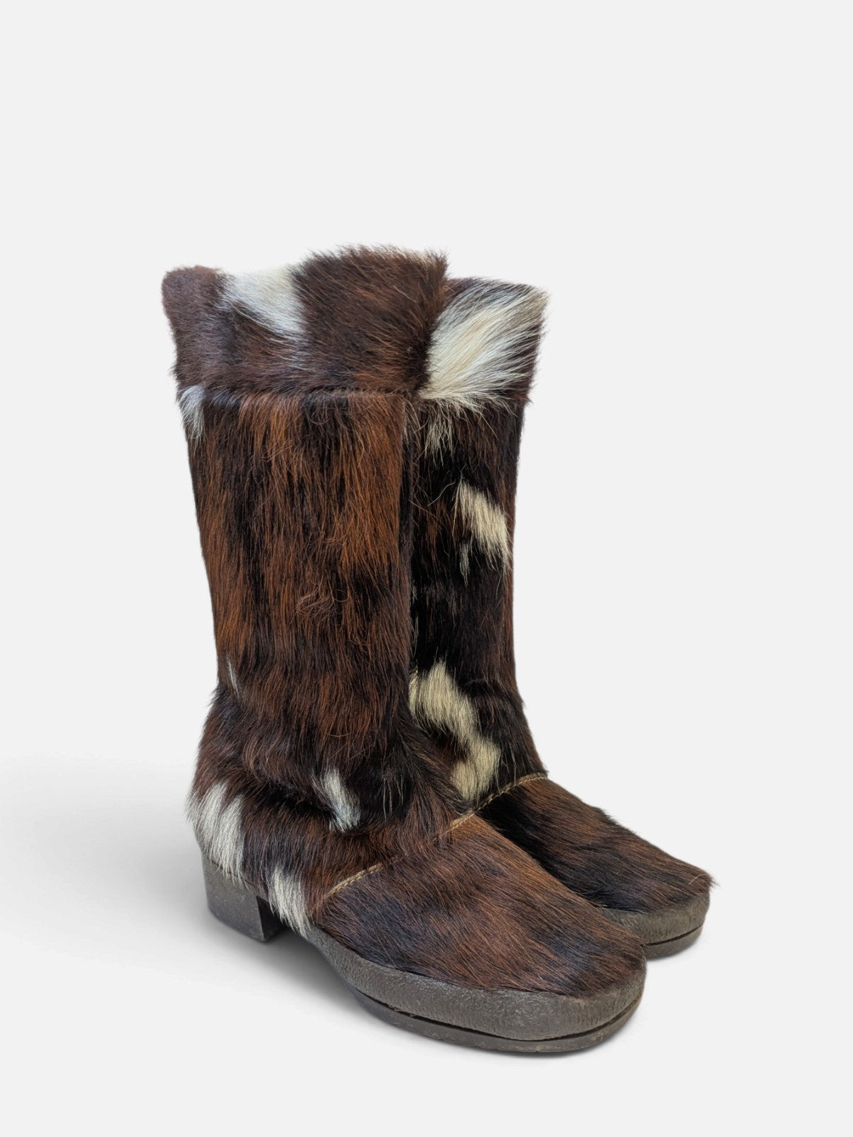 Fur après-ski snow boots (90s)