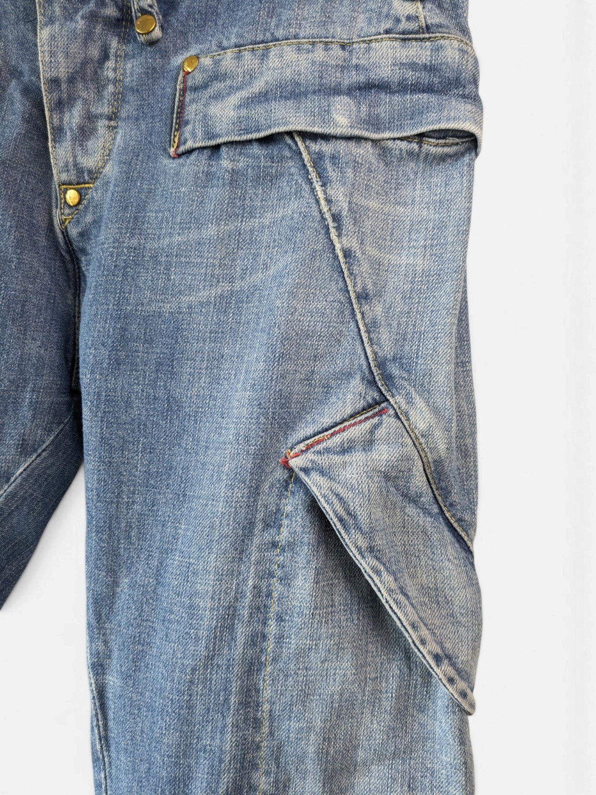 Levi's Engineered twisted-seam flare jeans (2000s)