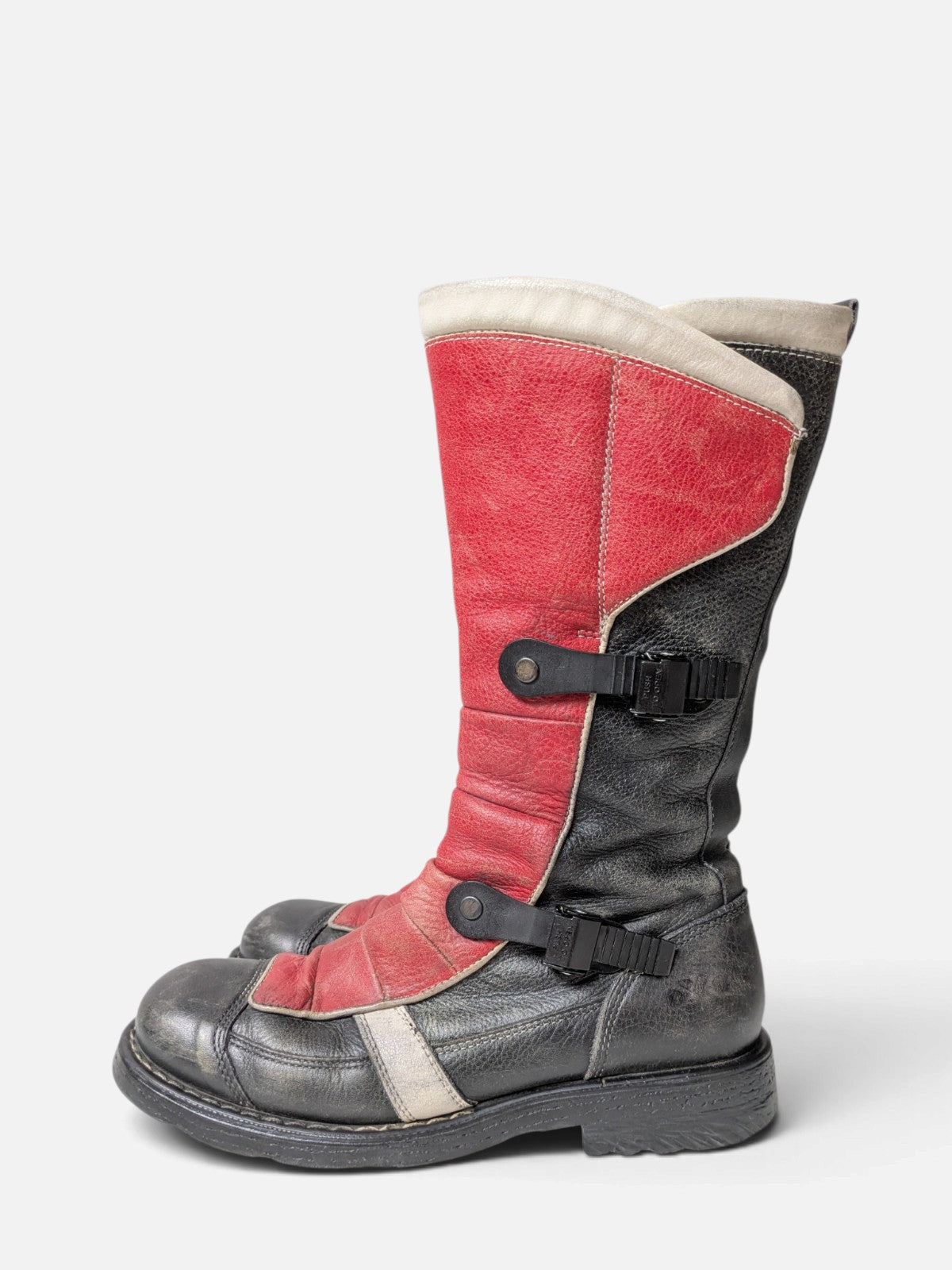 OxS cyber grunge biker boots (2000s)