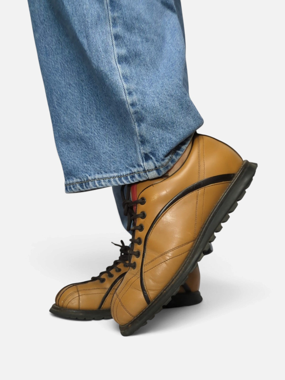 Prada bowling style lace-up shoes (2000s)