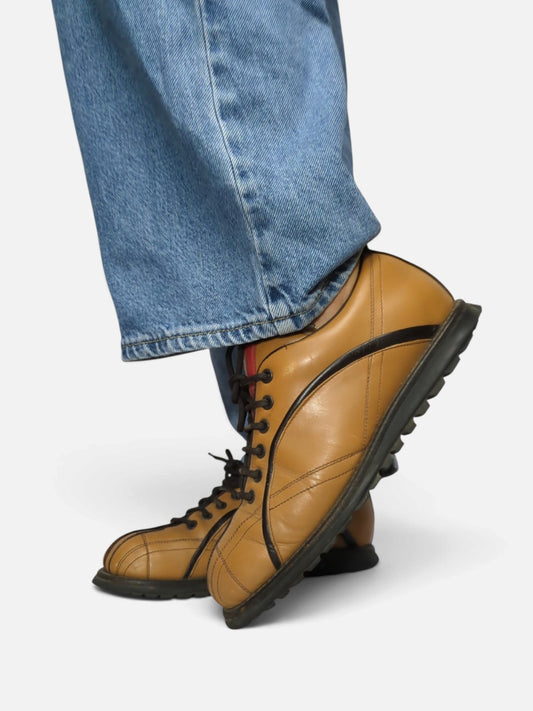 Prada bowling style lace-up shoes (2000s)