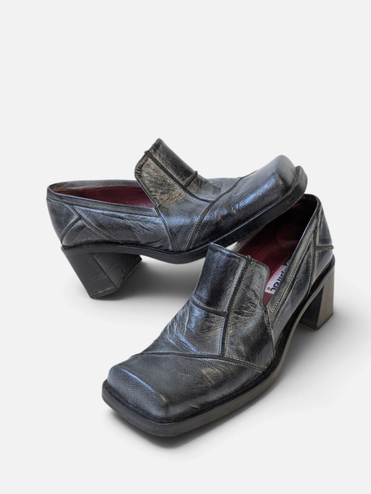 Spiral square toe loafers (2000s)