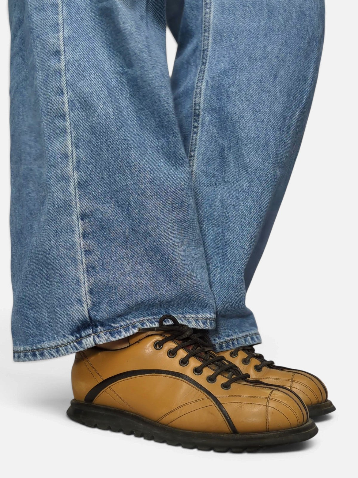 Prada bowling style lace-up shoes (2000s)