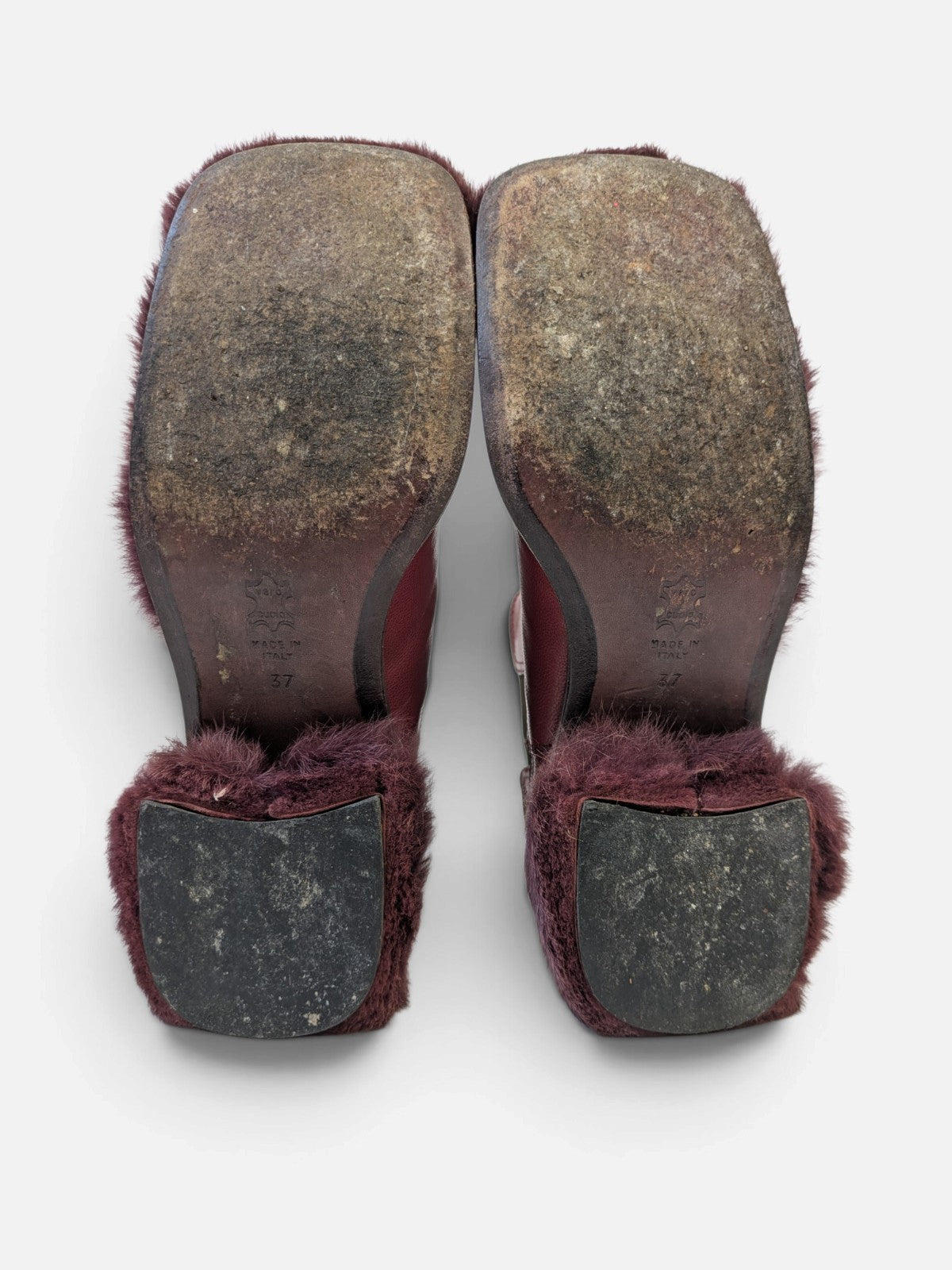 Customised fur-trimmed Chelsea boots (2000s)