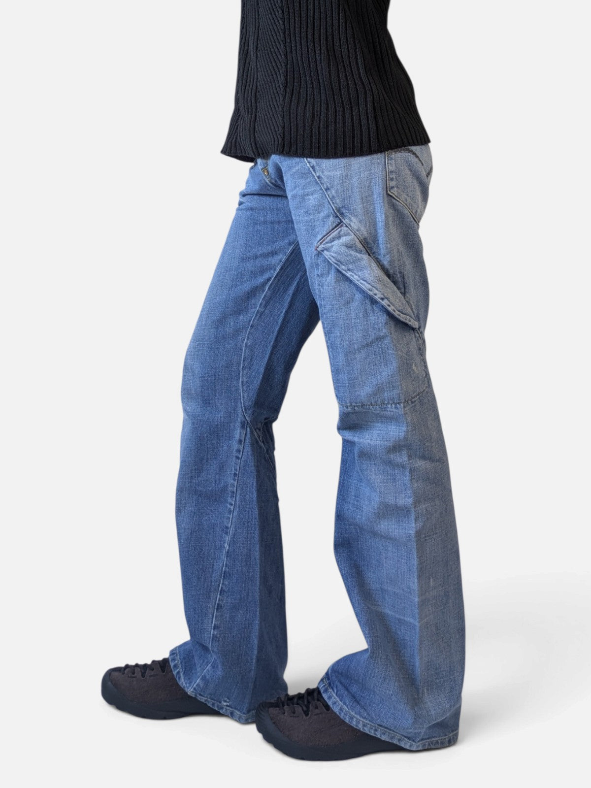 Levi's Engineered twisted-seam flare jeans (2000s)