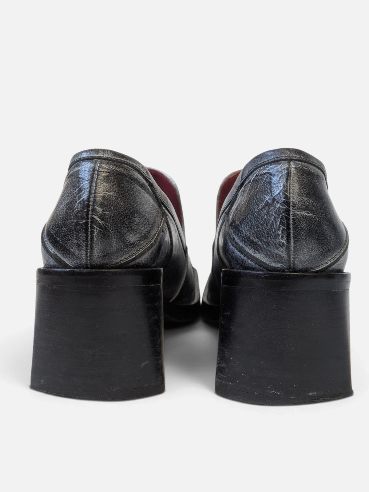 Spiral square toe loafers (2000s)