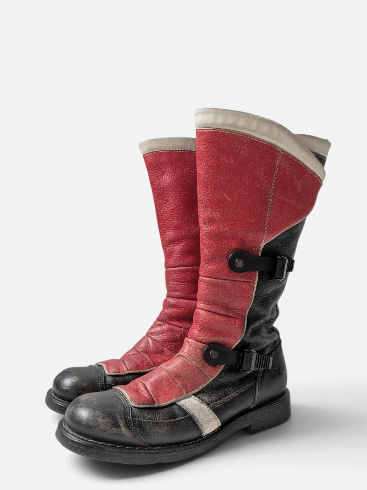 OxS cyber grunge biker boots (2000s)