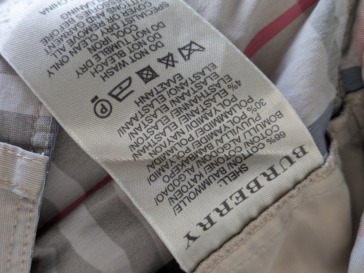 Burberry beige nova check pants (2000s)