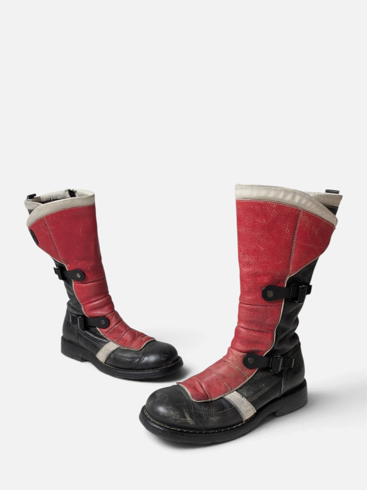 OxS cyber grunge biker boots (2000s)