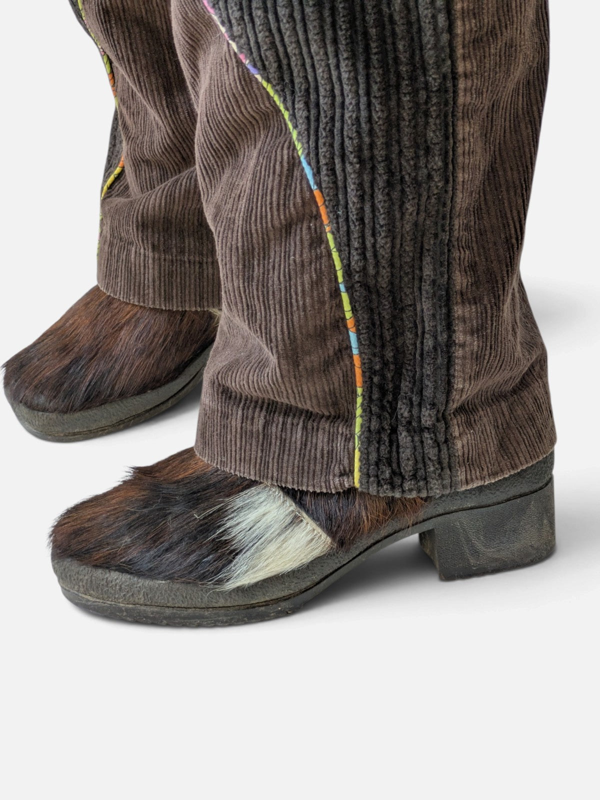 Miss Sixty two-tone corduroy trousers (2000s)