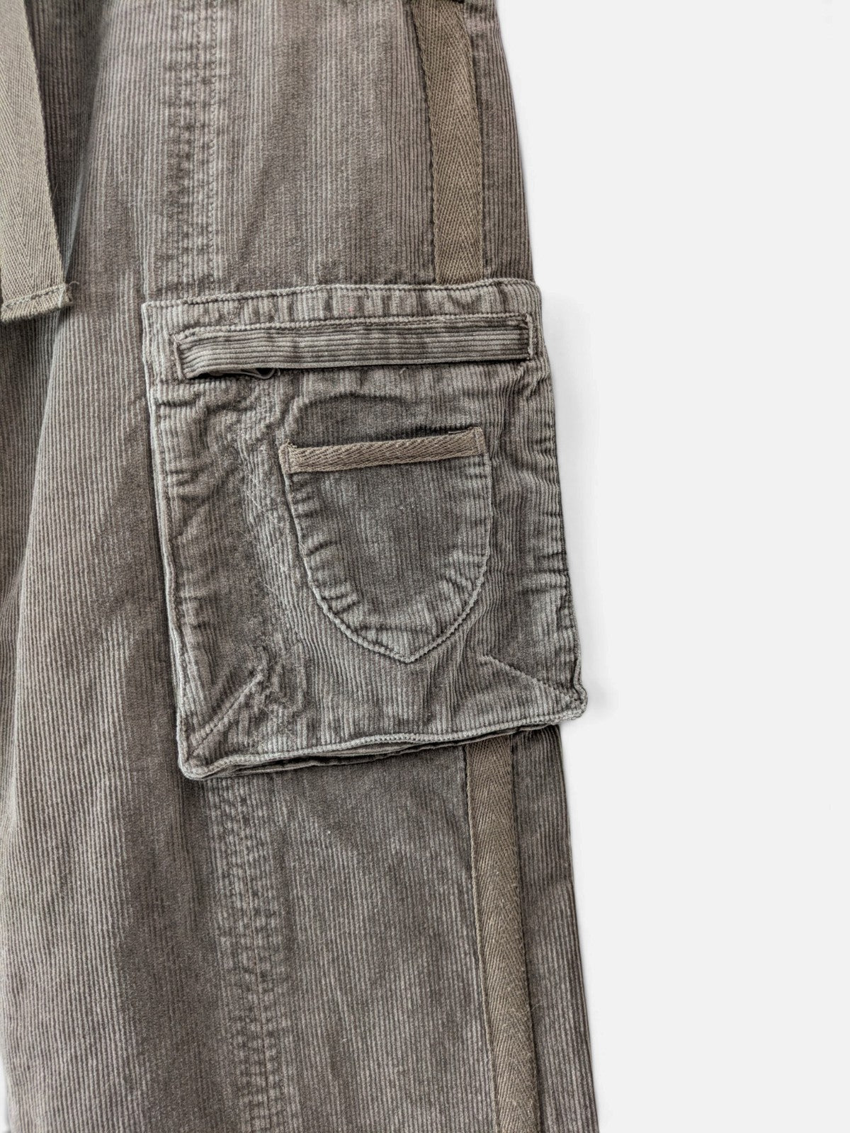 Low waist corduroy cargo trousers (2000s)