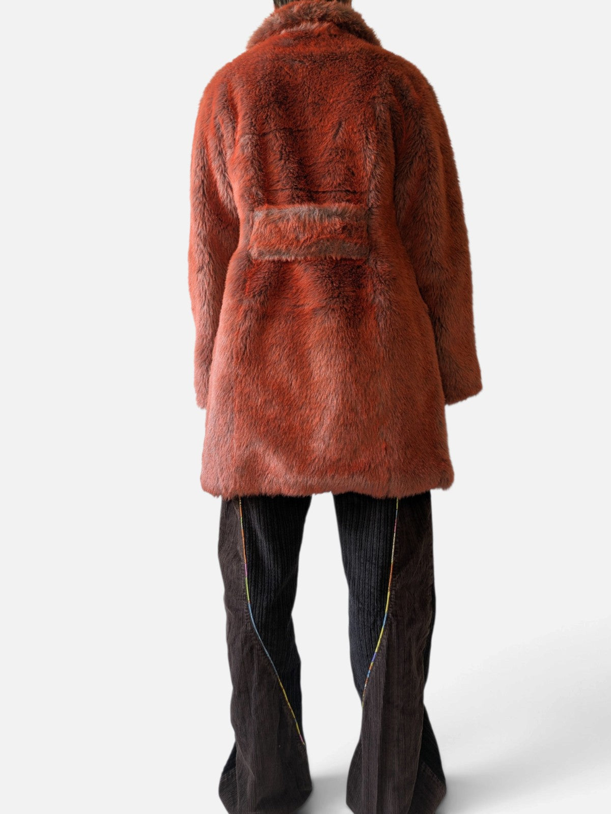Fiorucci faux fur buckle coat (2000s)