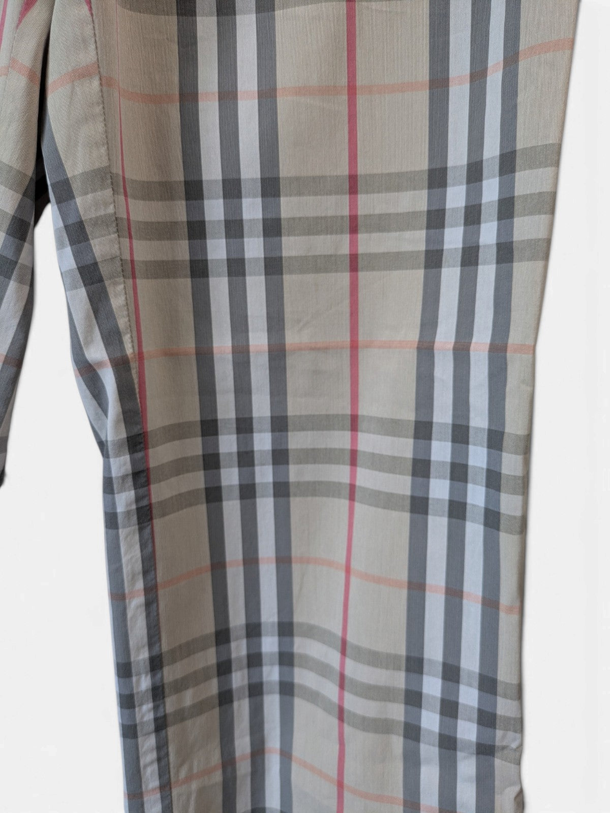 Burberry beige nova check pants (2000s)