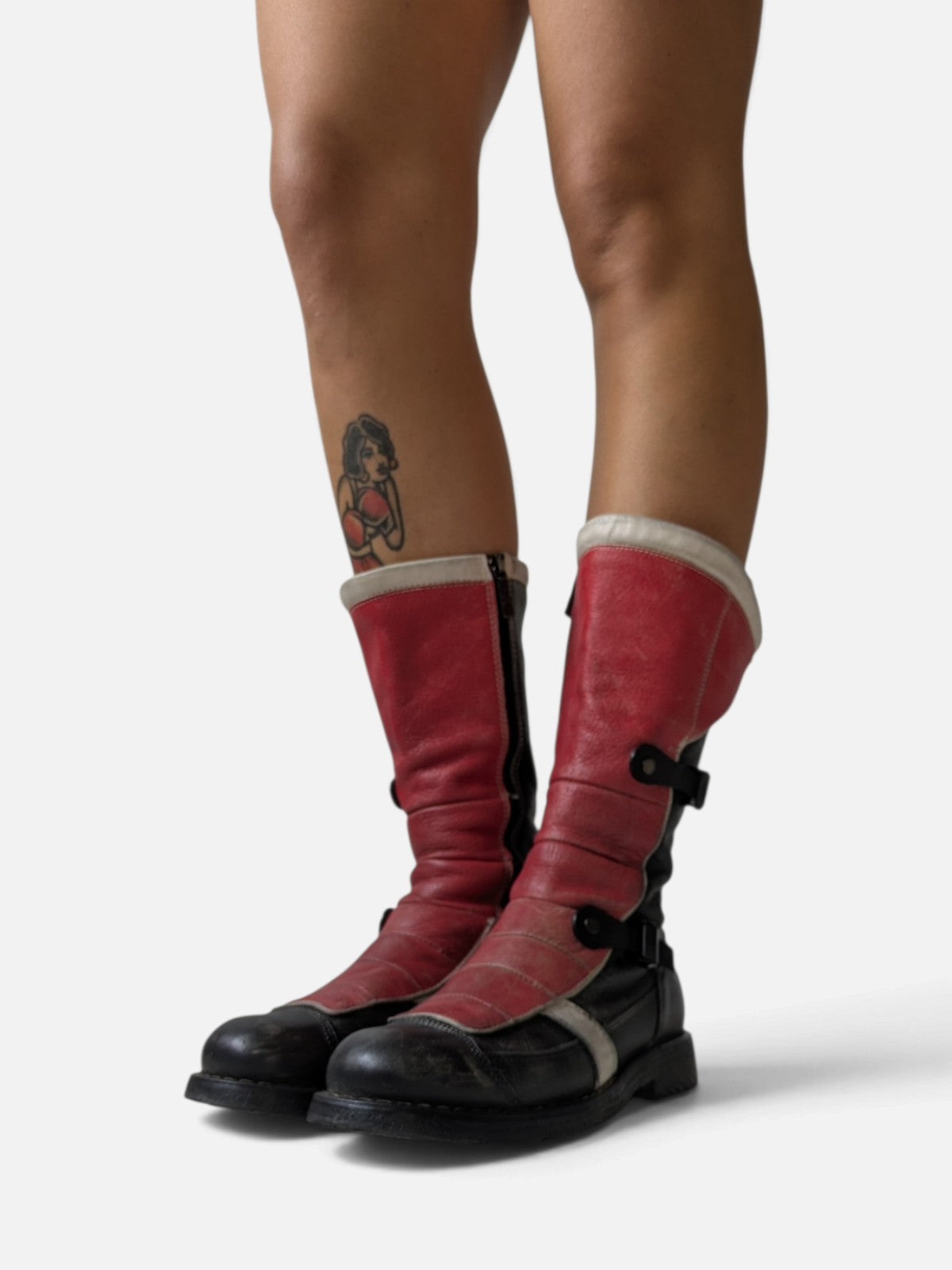 OxS cyber grunge biker boots (2000s)