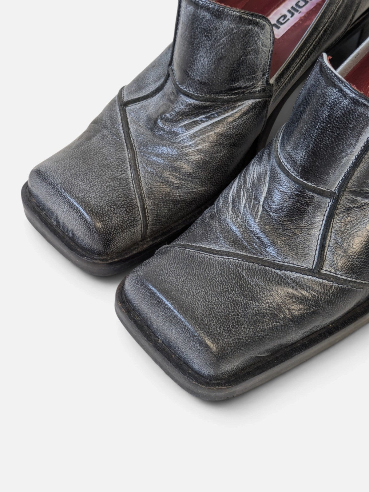 Spiral square toe loafers (2000s)
