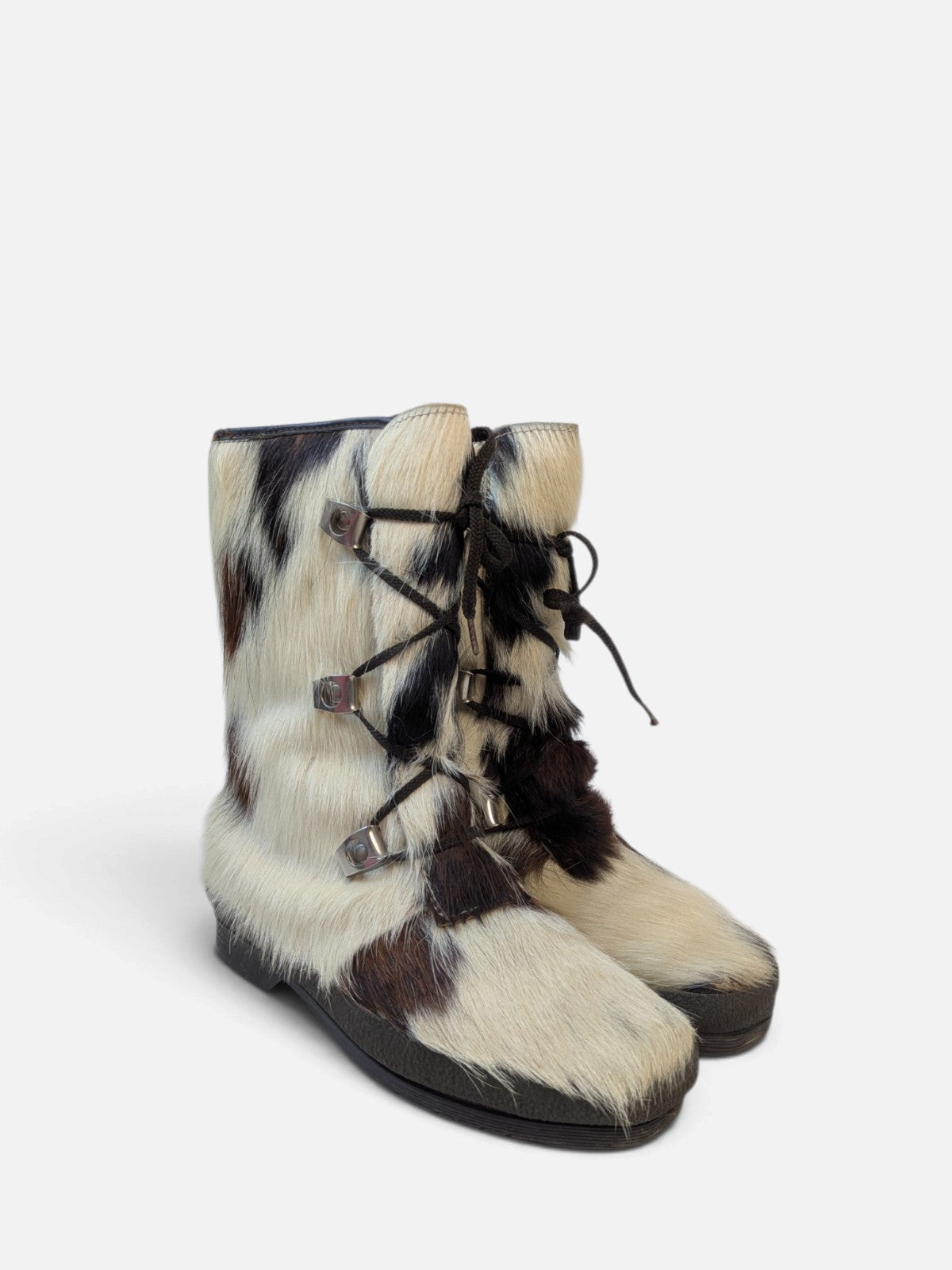 Fur après-ski snow boots (90s)